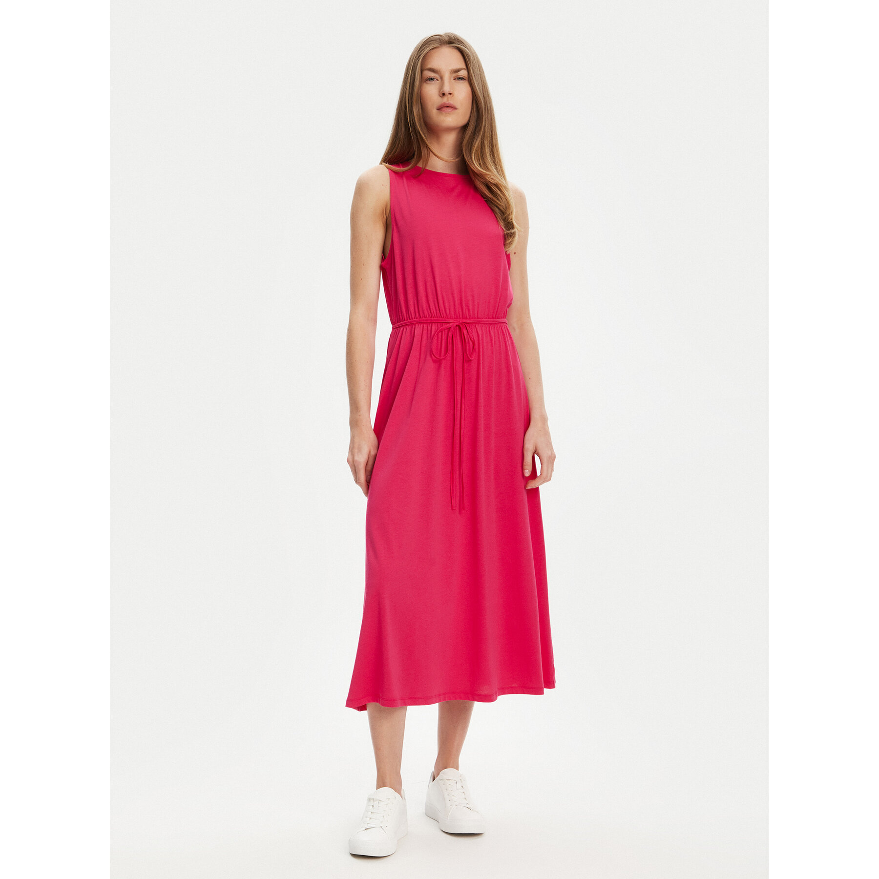 United Colors Of Benetton Sukienka letnia 3Q225V00X Różowy Regular Fit