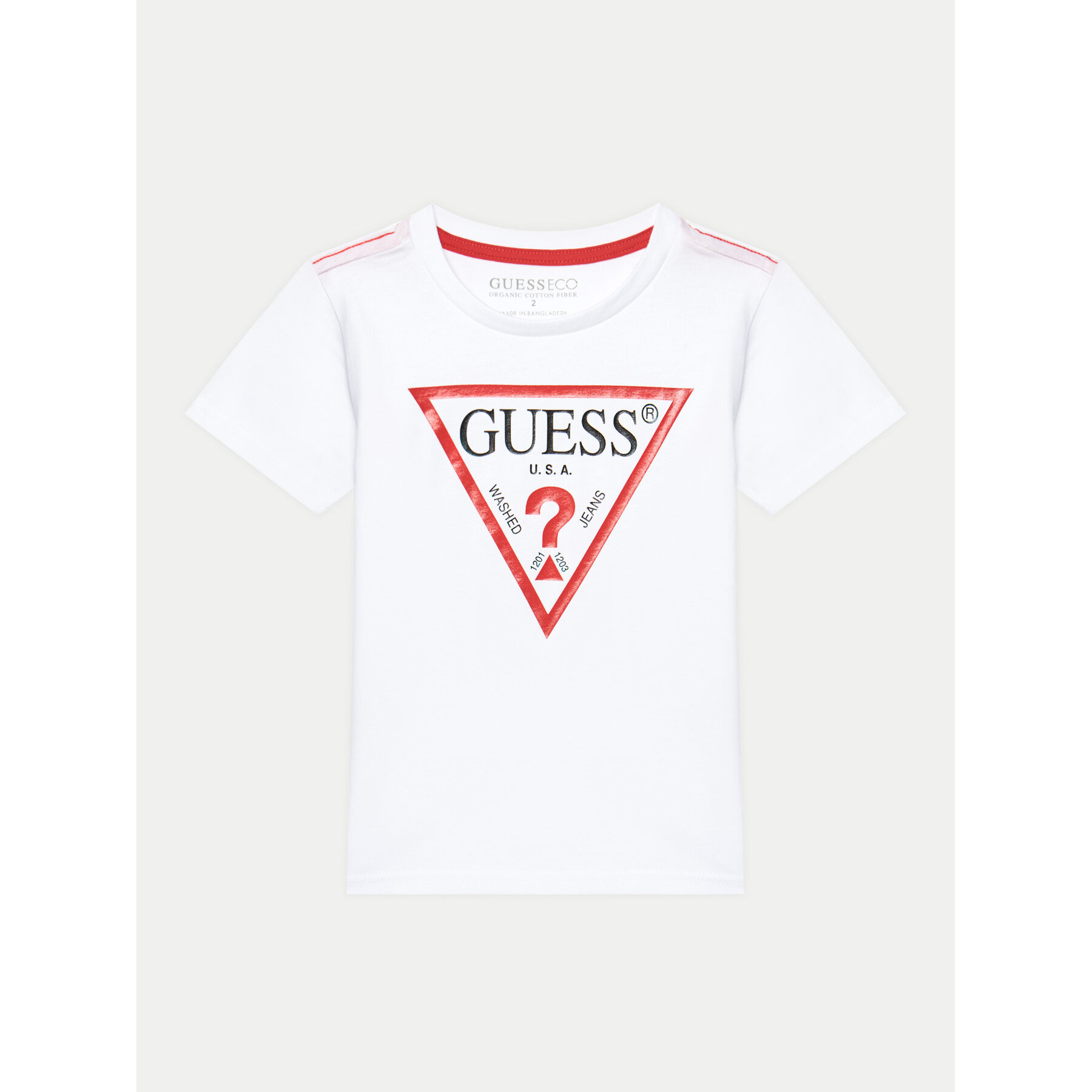 Guess T-Shirt N73I55 K8HM0 Biały Regular Fit