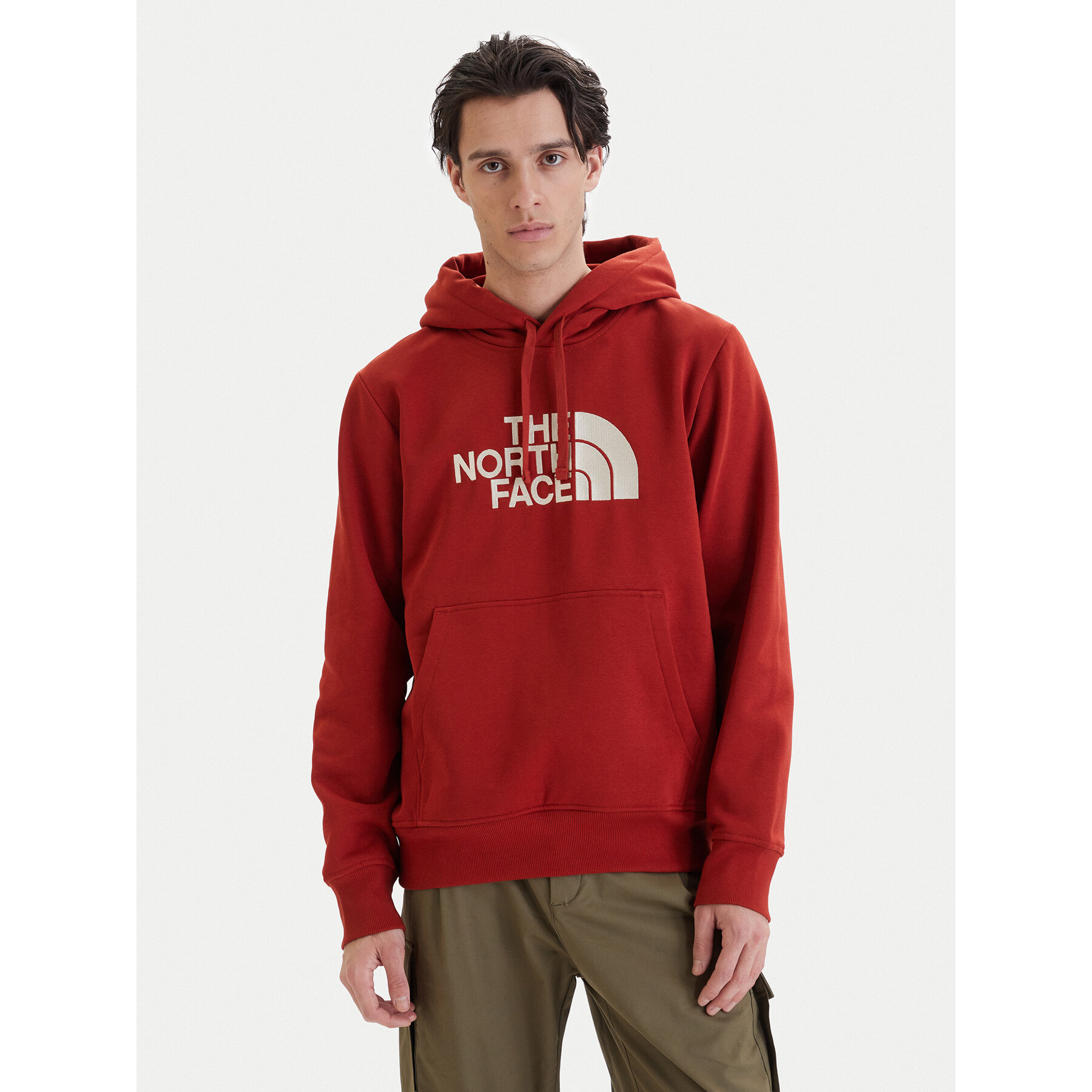 The North Face Bluza Drew Peak NF0A89EM Czerwony ciemny Regular Fit