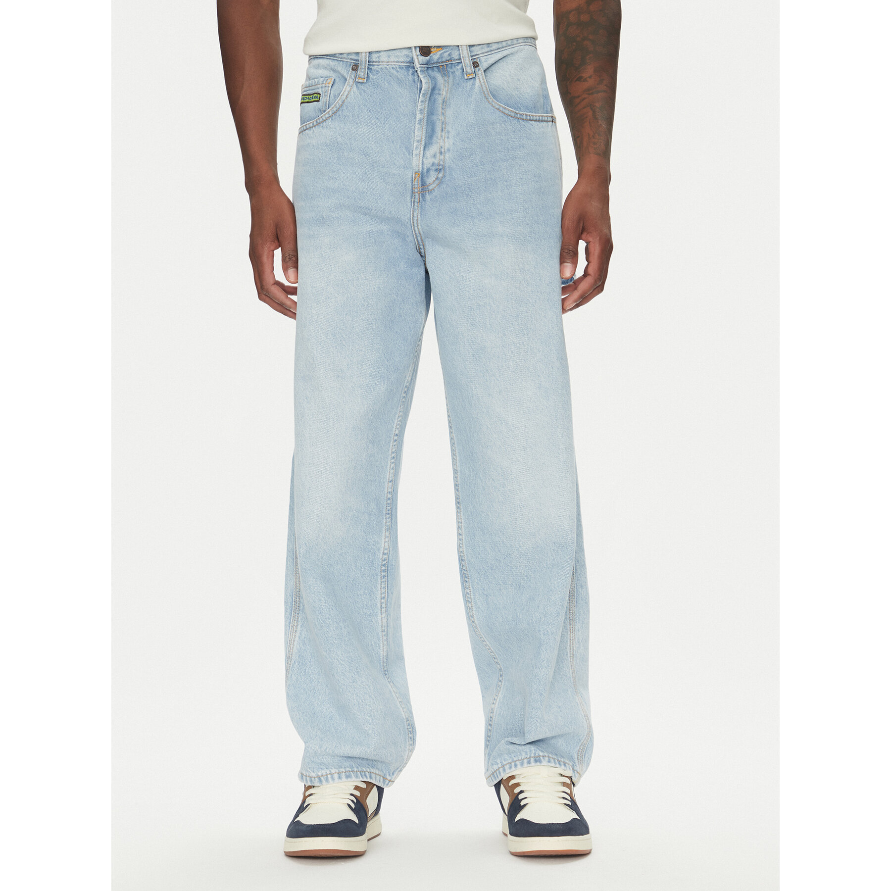 DC Shoes Jeansy Worker Baggy Carpenter Ril ADYDP03087 Błękitny Regular Fit