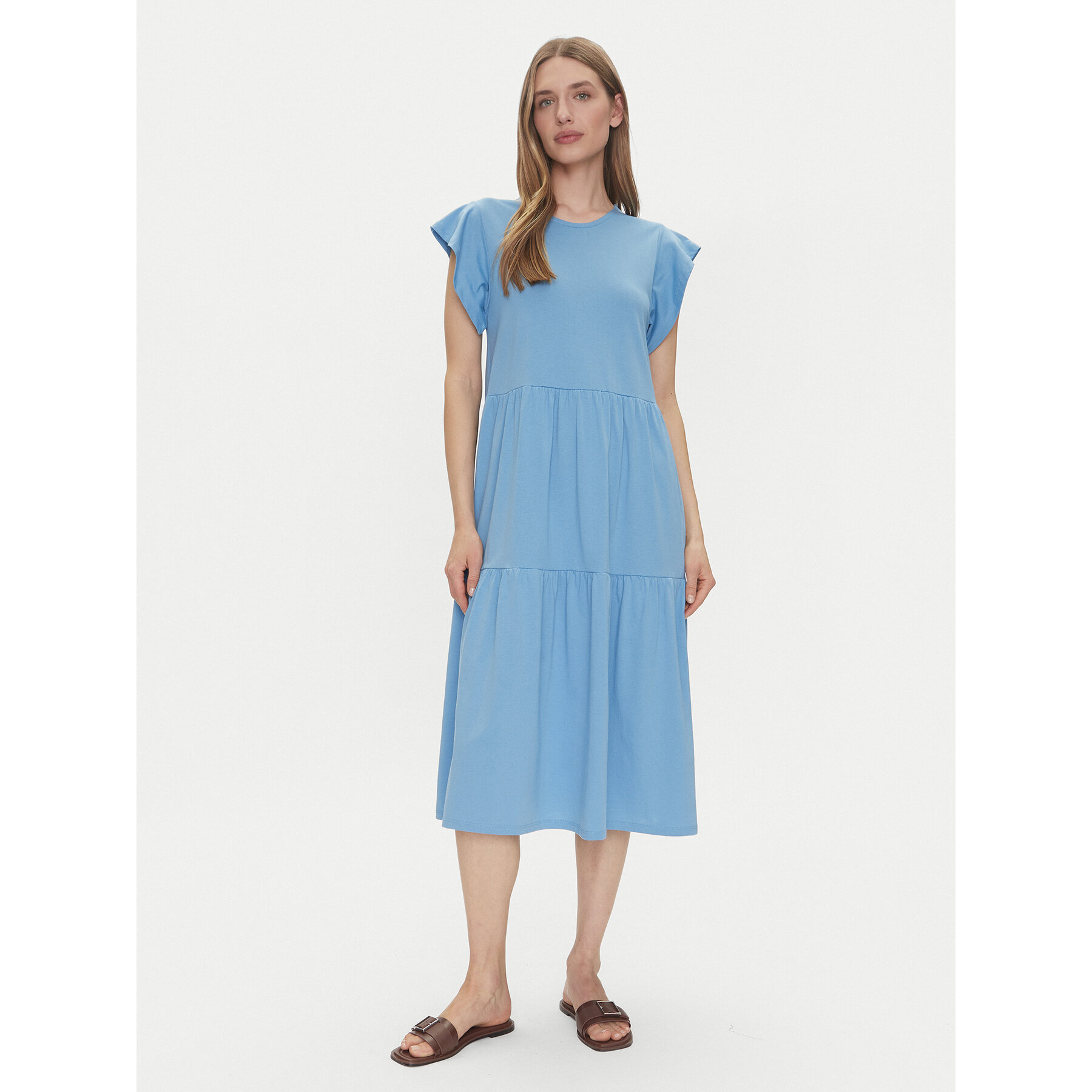 Vila Sukienka codzienna Summer 14087542 Zielony Loose Fit
