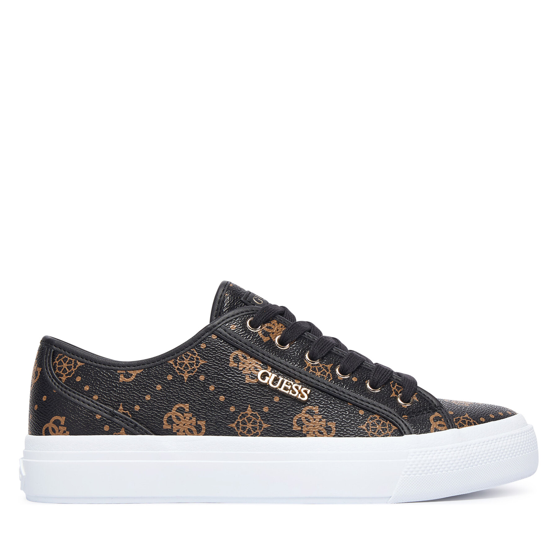 Guess Sneakersy FLTJ10 FAL12 Brązowy ciemny