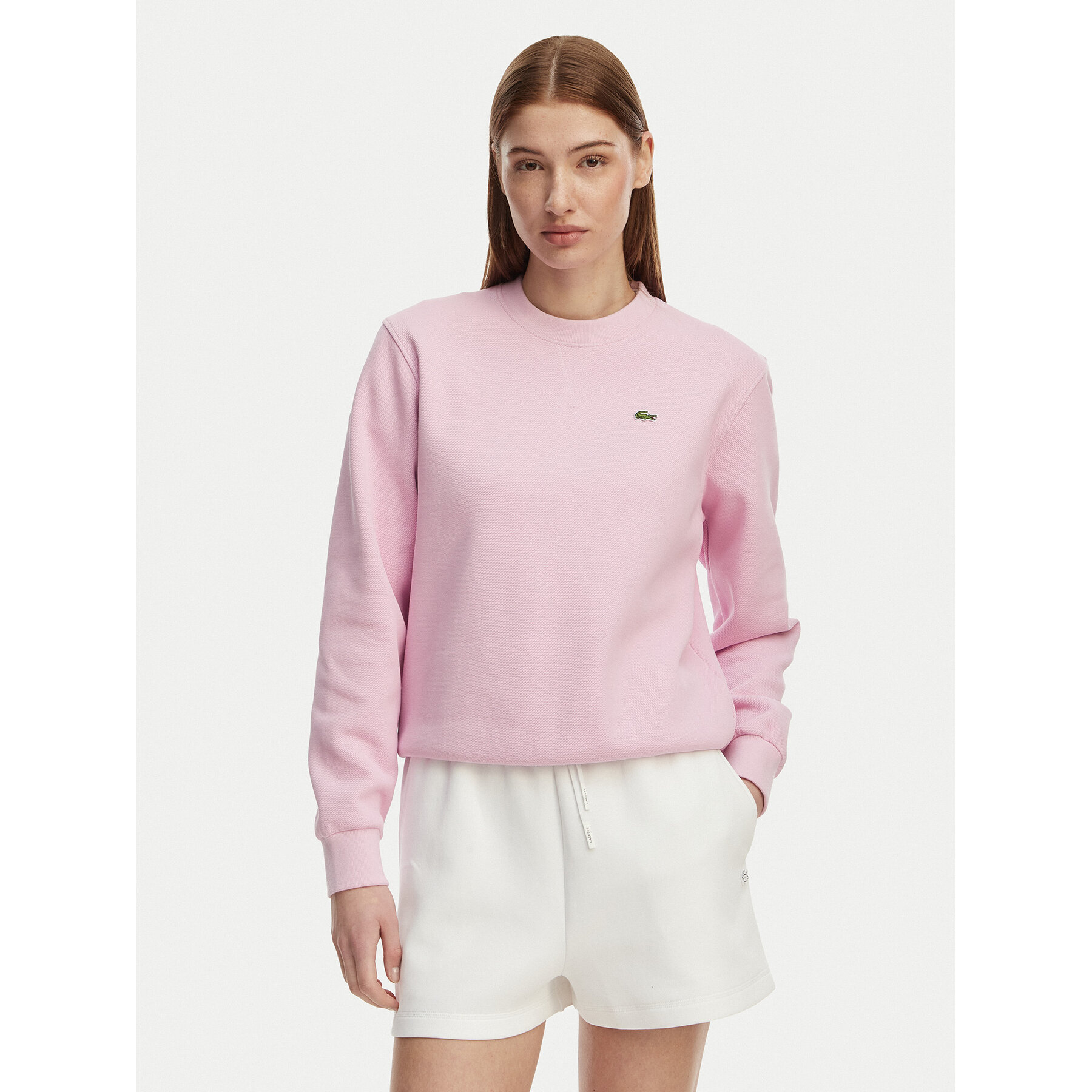Lacoste Bluza SF5245 Różowy jasny Relaxed Fit