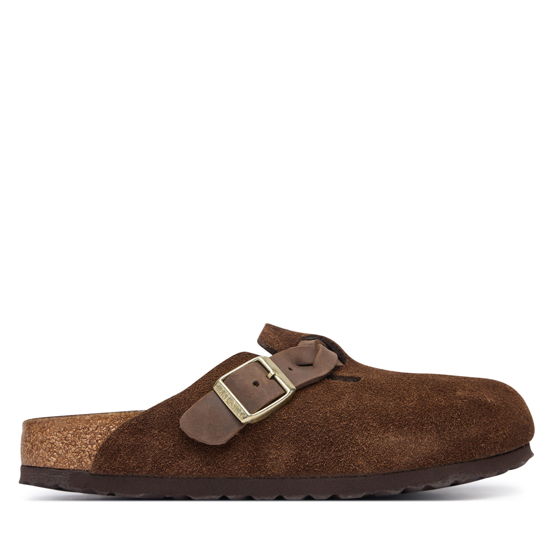 Birkenstock Klapki Boston Braided 1031716 Brązowy