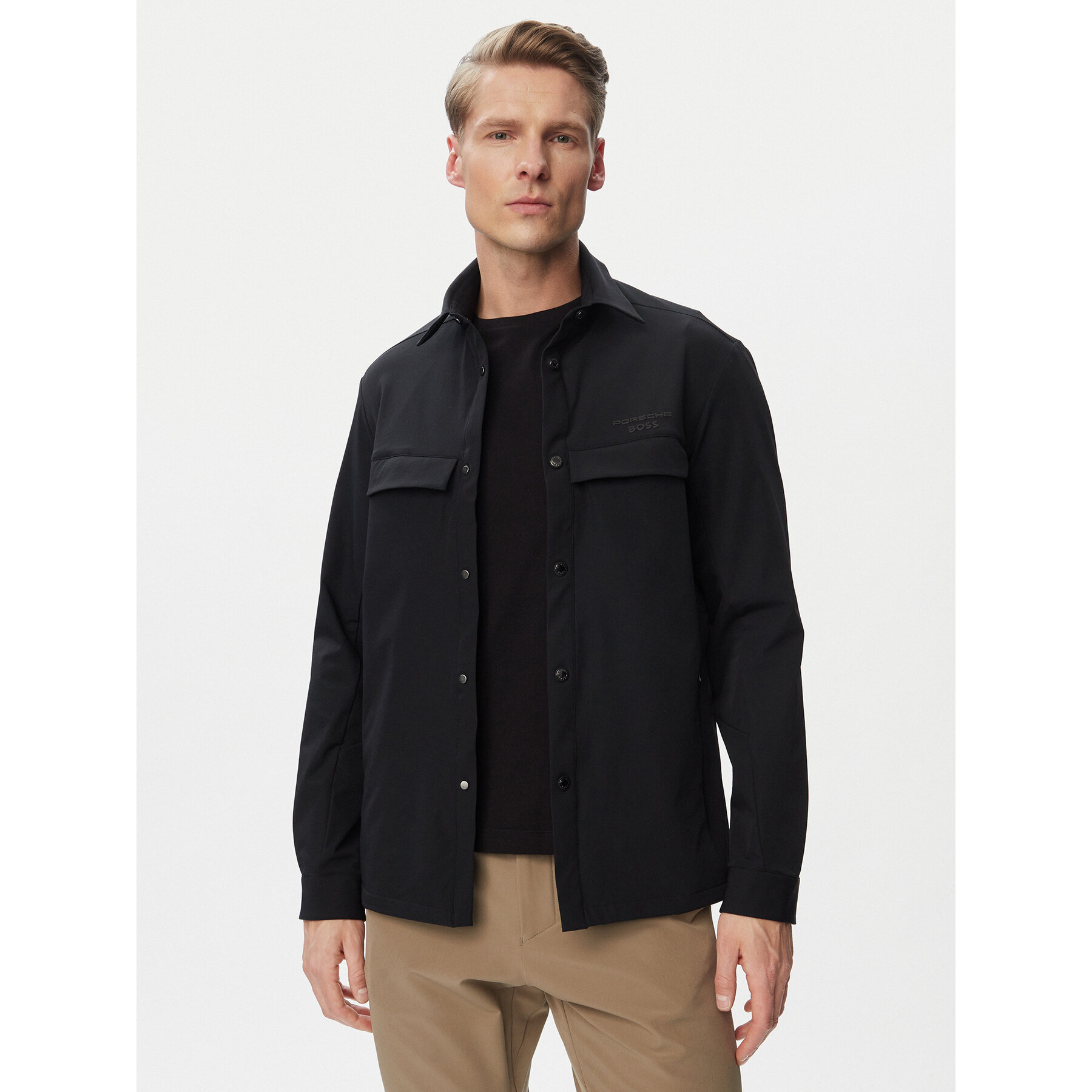 BOSS Kurtka przejściowa 50560403 Czarny Regular Fit
