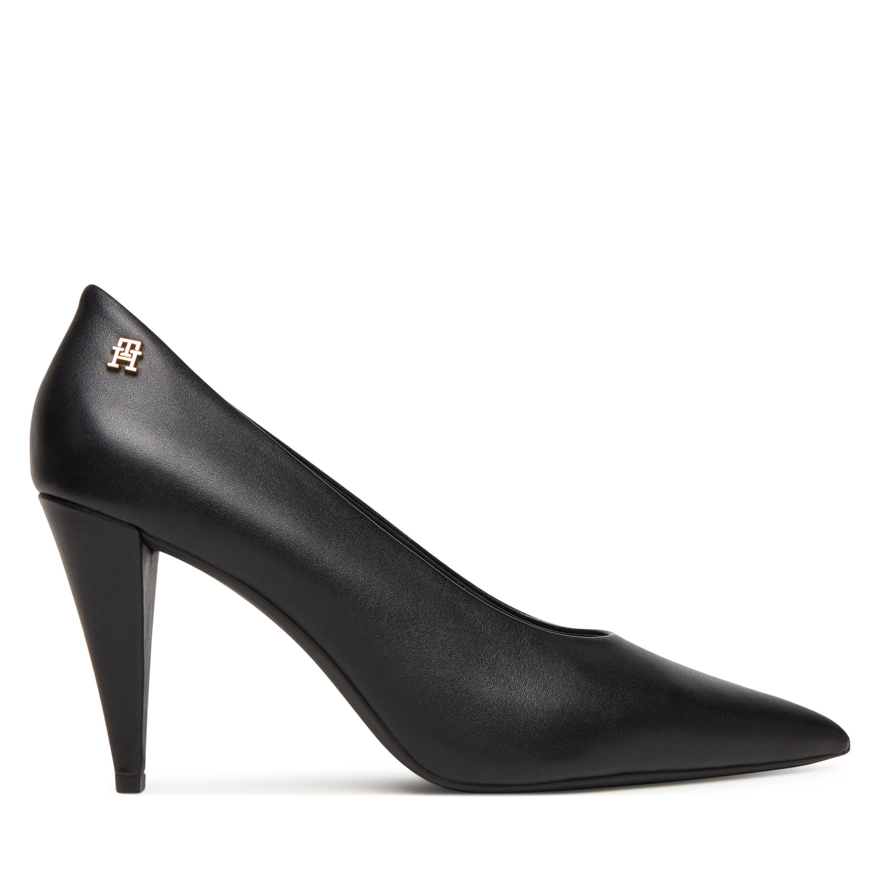 Tommy Hilfiger Czółenka Th Smooth Leather Pump FW0FW08960 Czarny