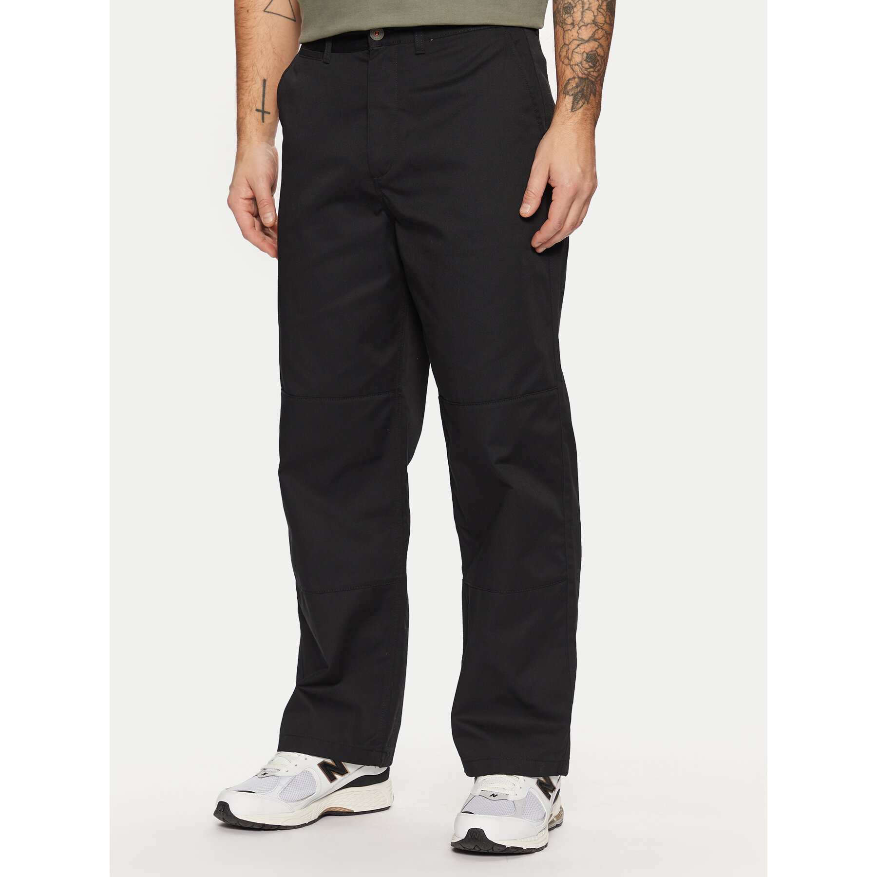 Jack & Jones Spodnie materiałowe Bill 12269667 Czarny Loose Fit