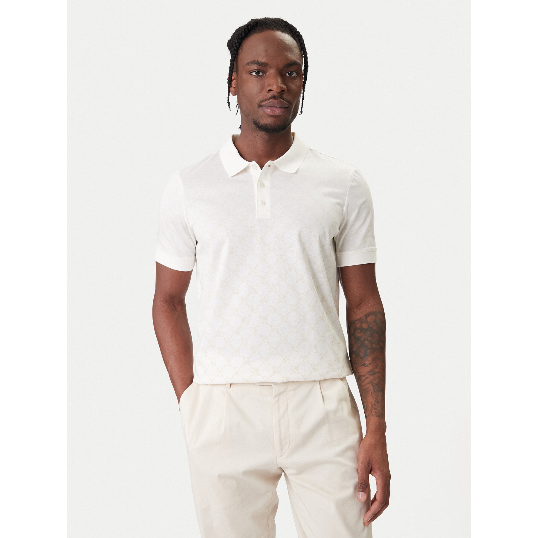 JOOP! Polo Jesse 10100063 30100496 Écru Regular Fit
