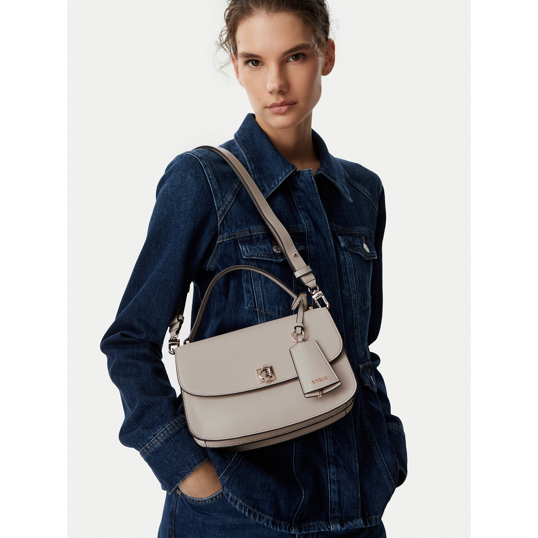 Guess Torebka HWVG97 34210 Beżowy jasny