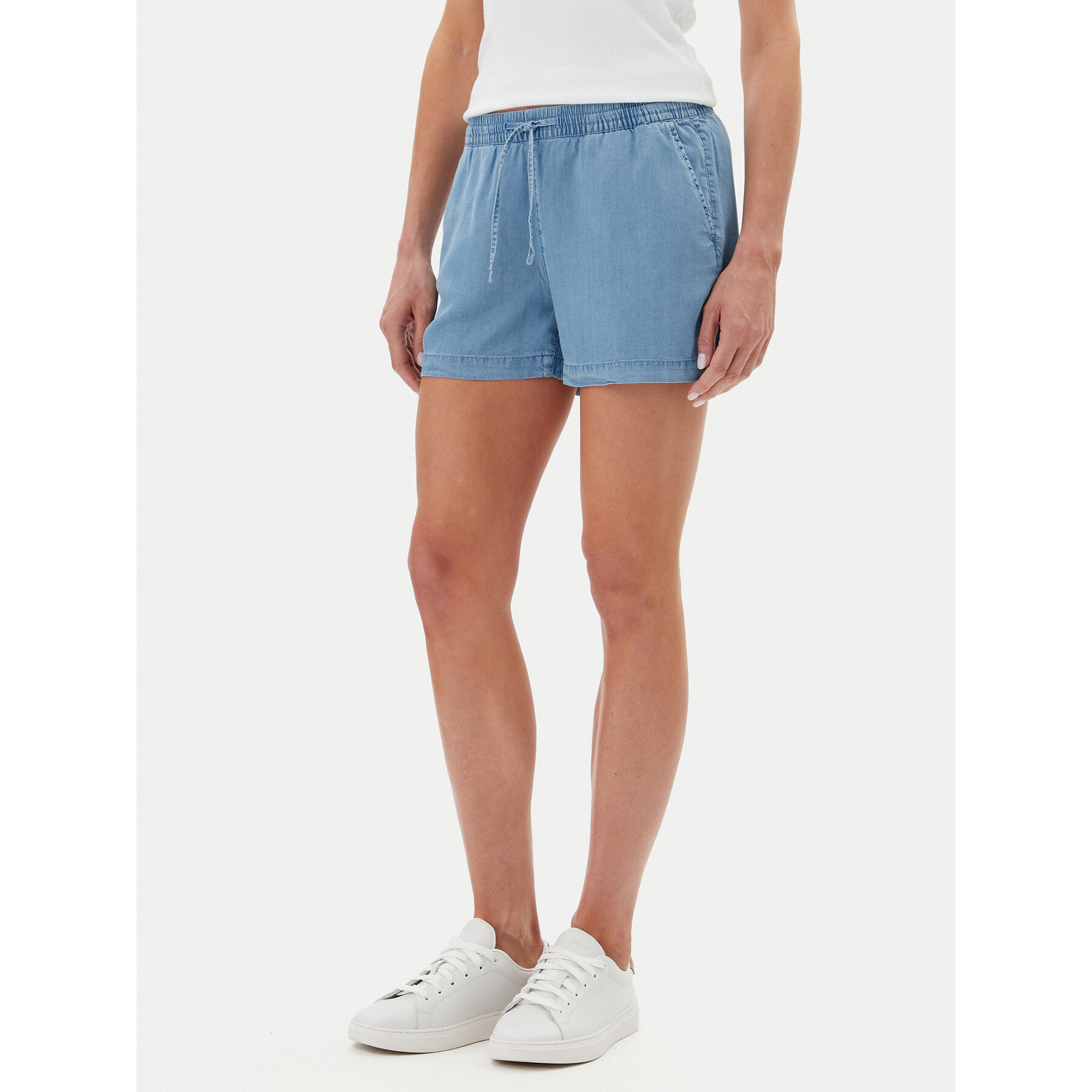 ONLY Szorty materiałowe Pema 15226321 Niebieski Relaxed Fit