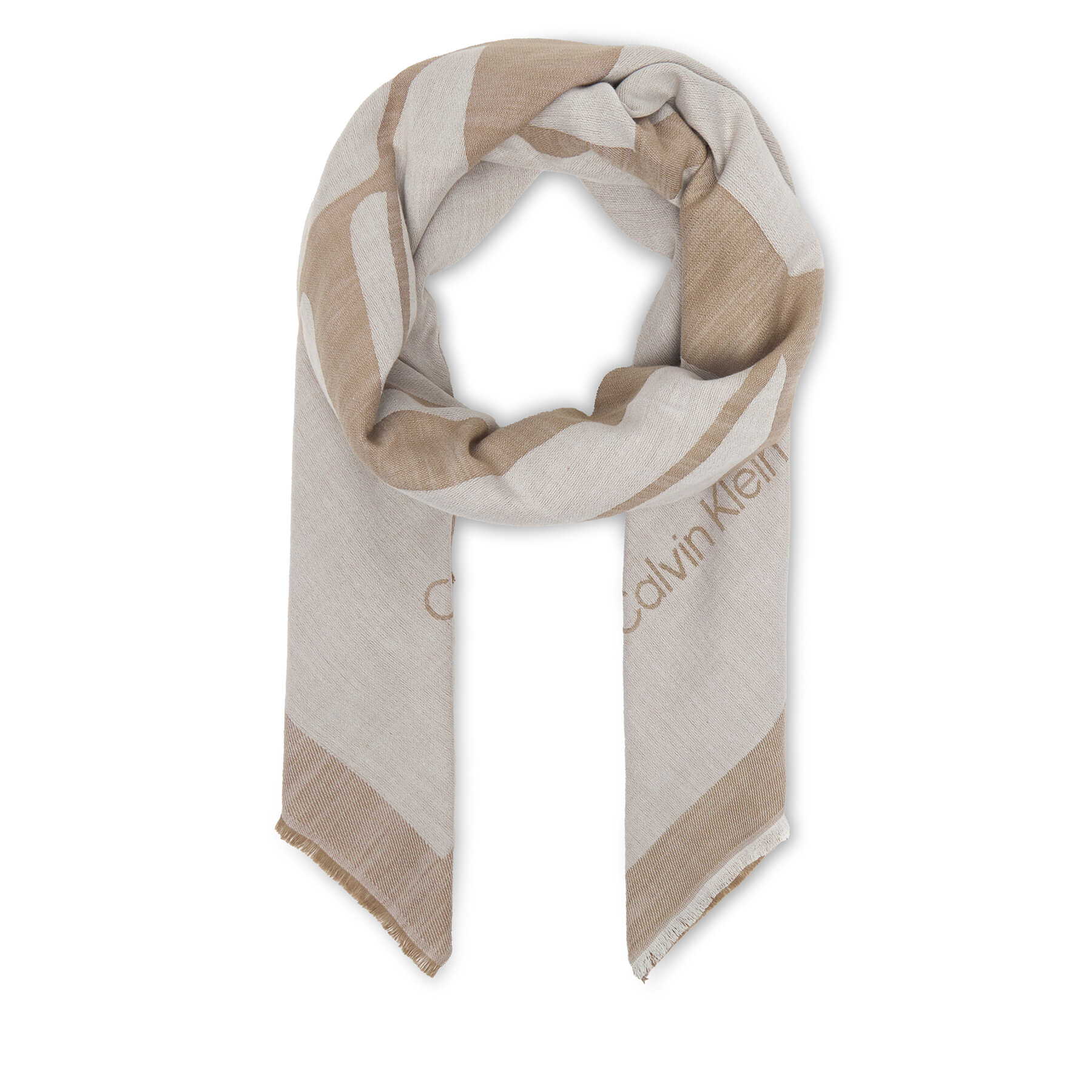 Calvin Klein Chusta Calvin Chambray Square Scarf LV04F8085G Beżowy