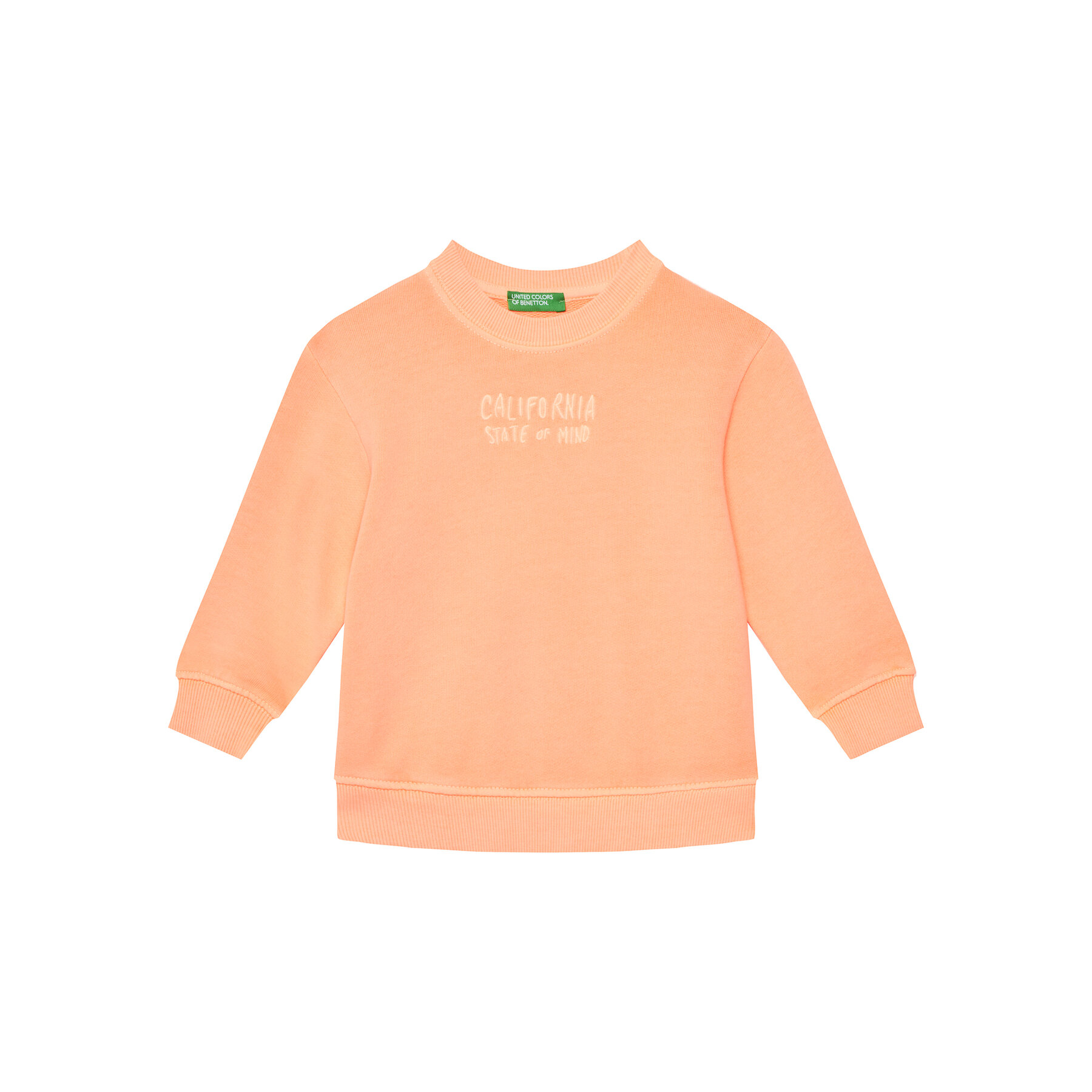 United Colors Of Benetton Bluza 3WITG10J4 Pomarańczowy Relaxed Fit