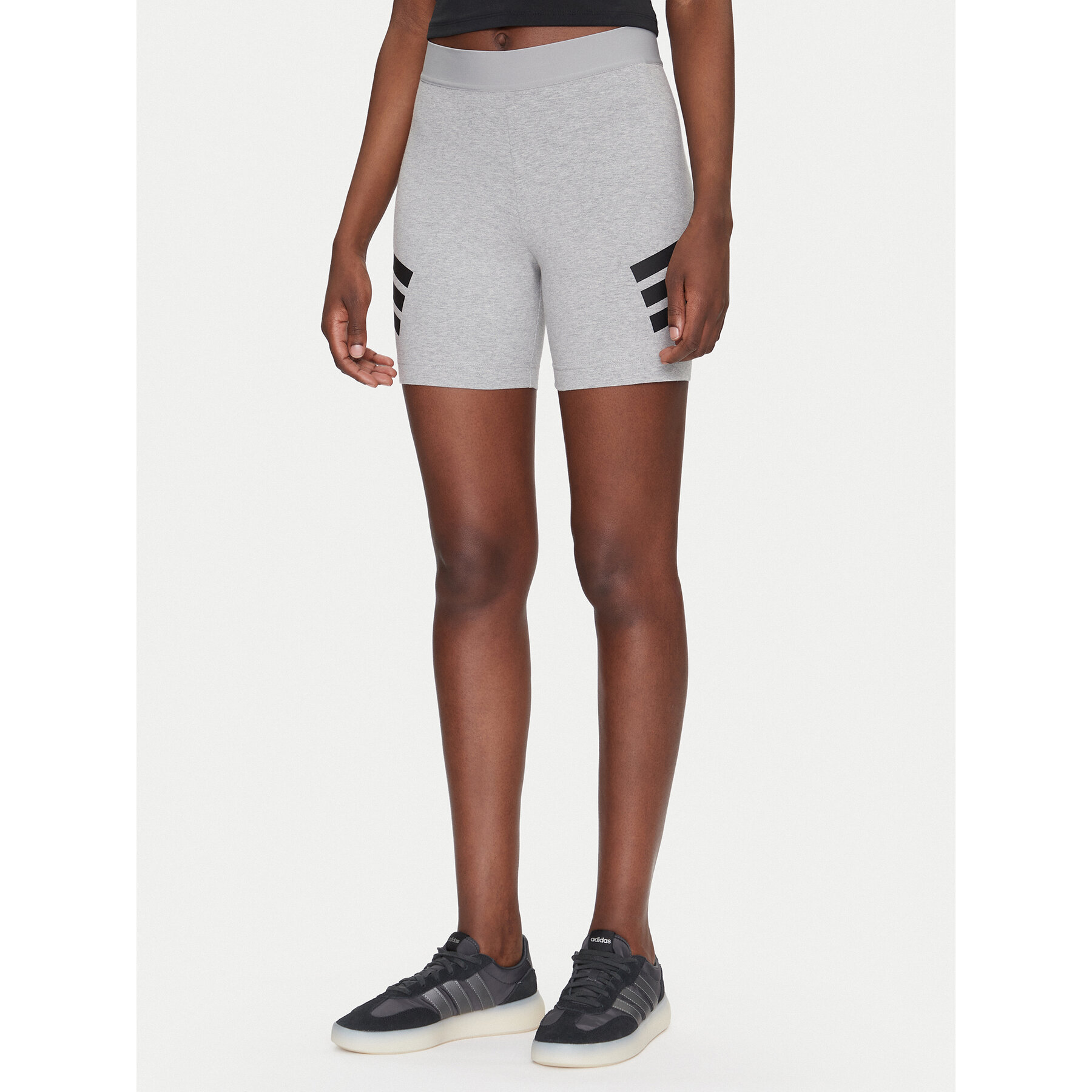 adidas Kolarki Future Icons 3-Stripes JE0165 Szary Slim Fit