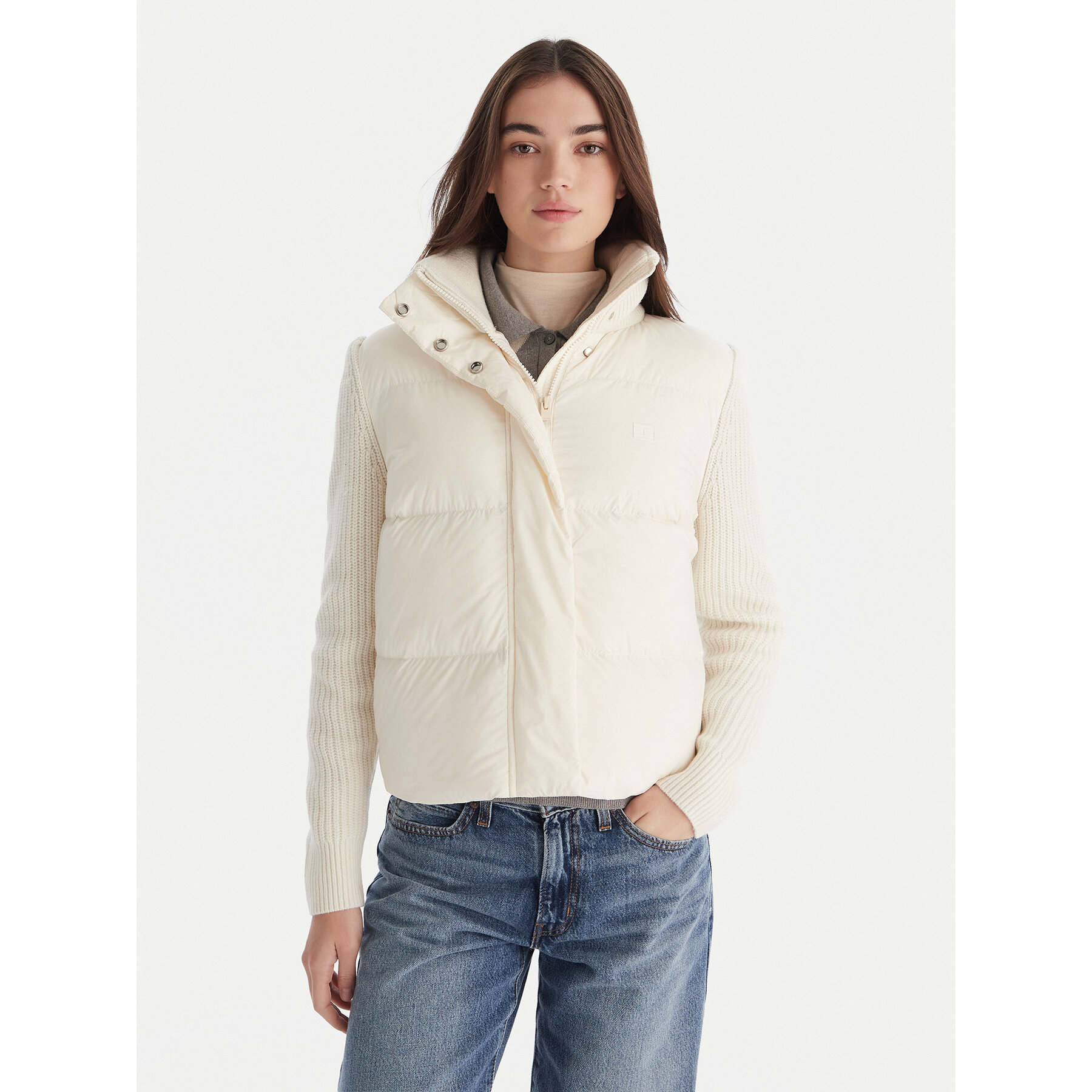 Tommy Hilfiger Kurtka puchowa Modern WW0WW45738 Écru Regular Fit