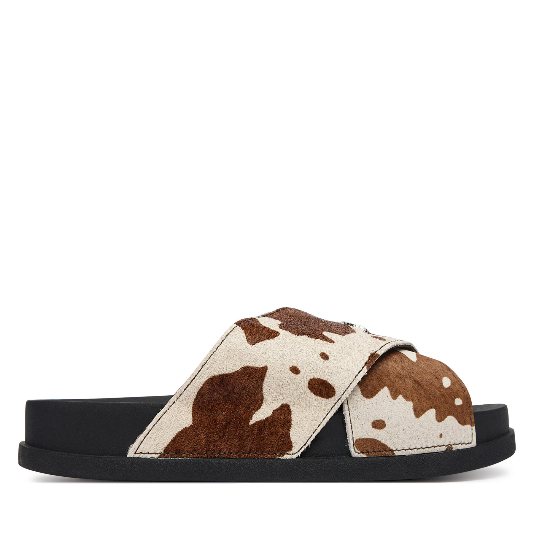 Tommy Jeans Klapki Tjw Comfort Slides Calf Hair EN0EN02941 Kolorowy
