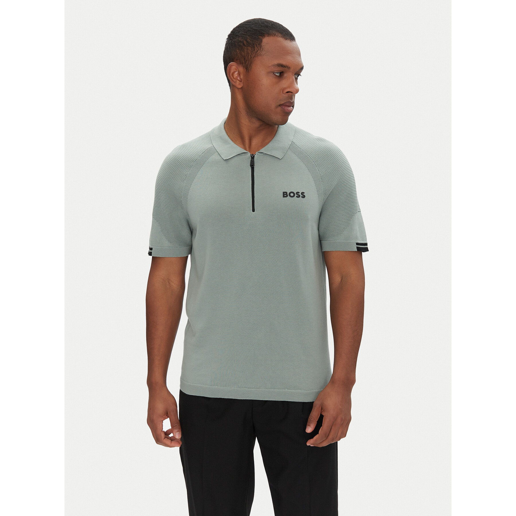 BOSS Polo K_Perform-Max_Pl 50537146 Zielony Slim Fit