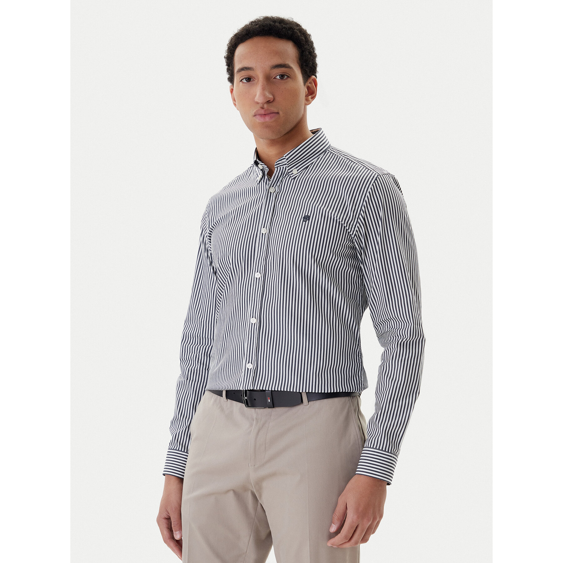 BOSS Koszula H-Roan 50556085 Granatowy Slim Fit