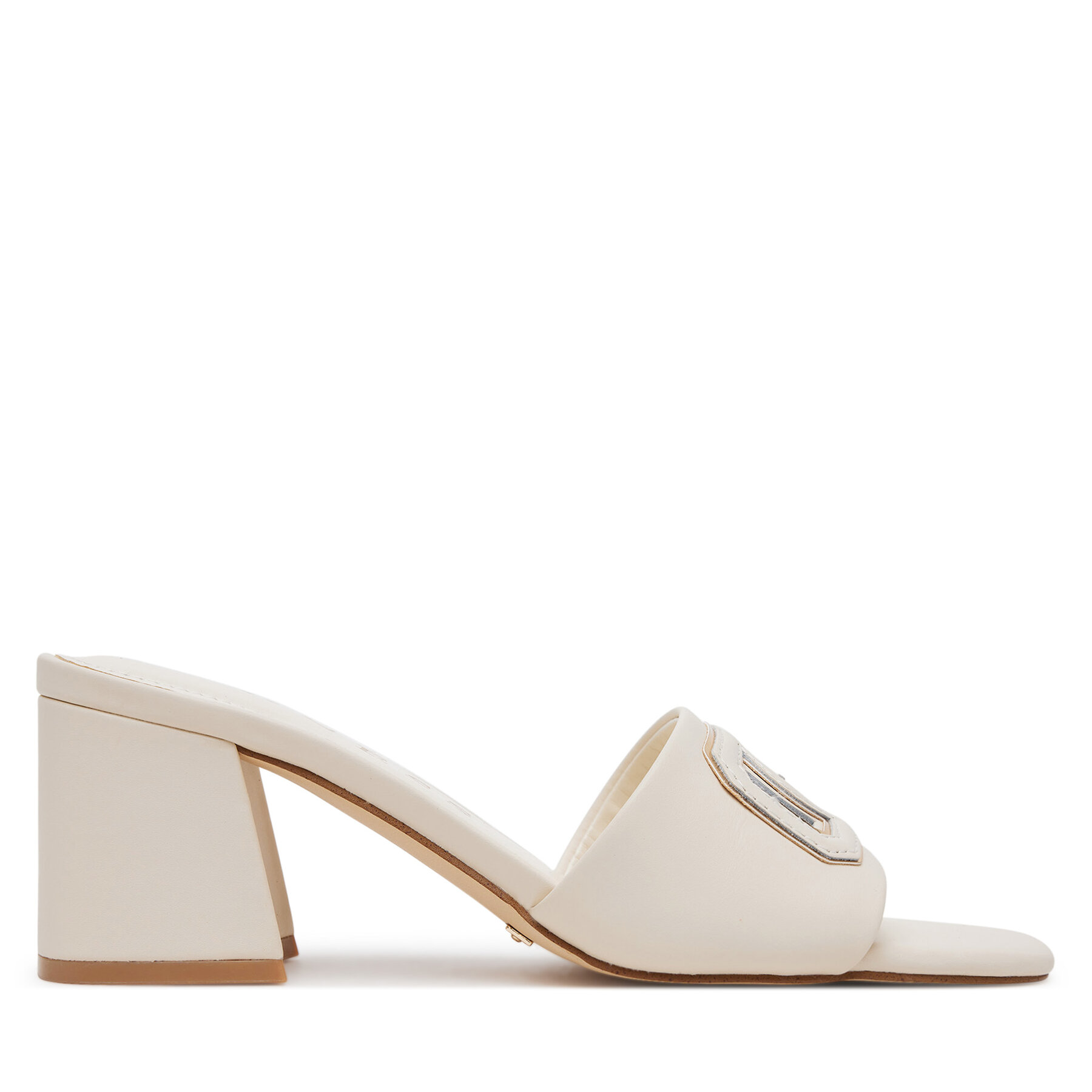 Guess Klapki Gals FLJGAS LEA03 Écru