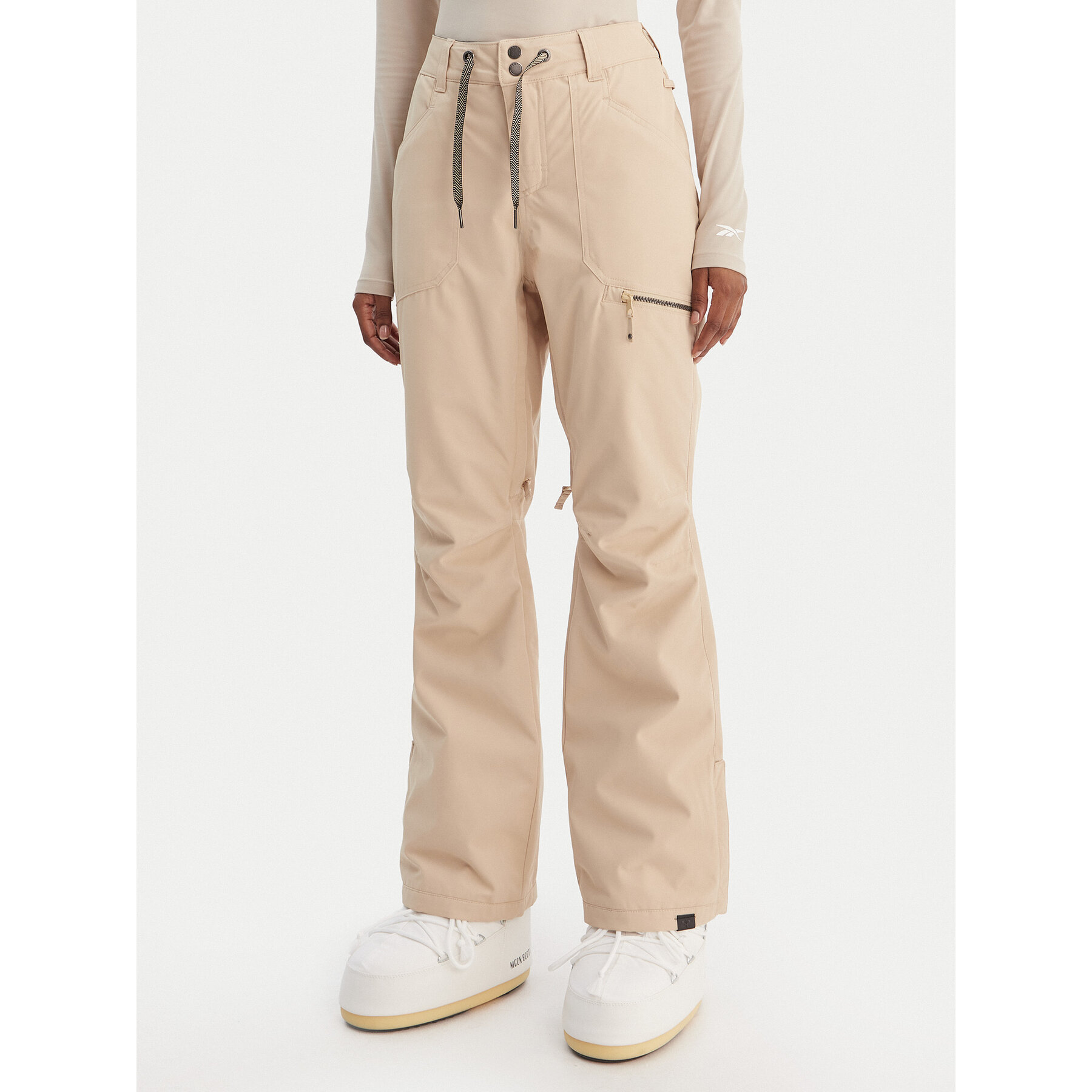 Roxy Spodnie snowboardowe Nadia ERJTP03271 Beżowy Tailored Fit