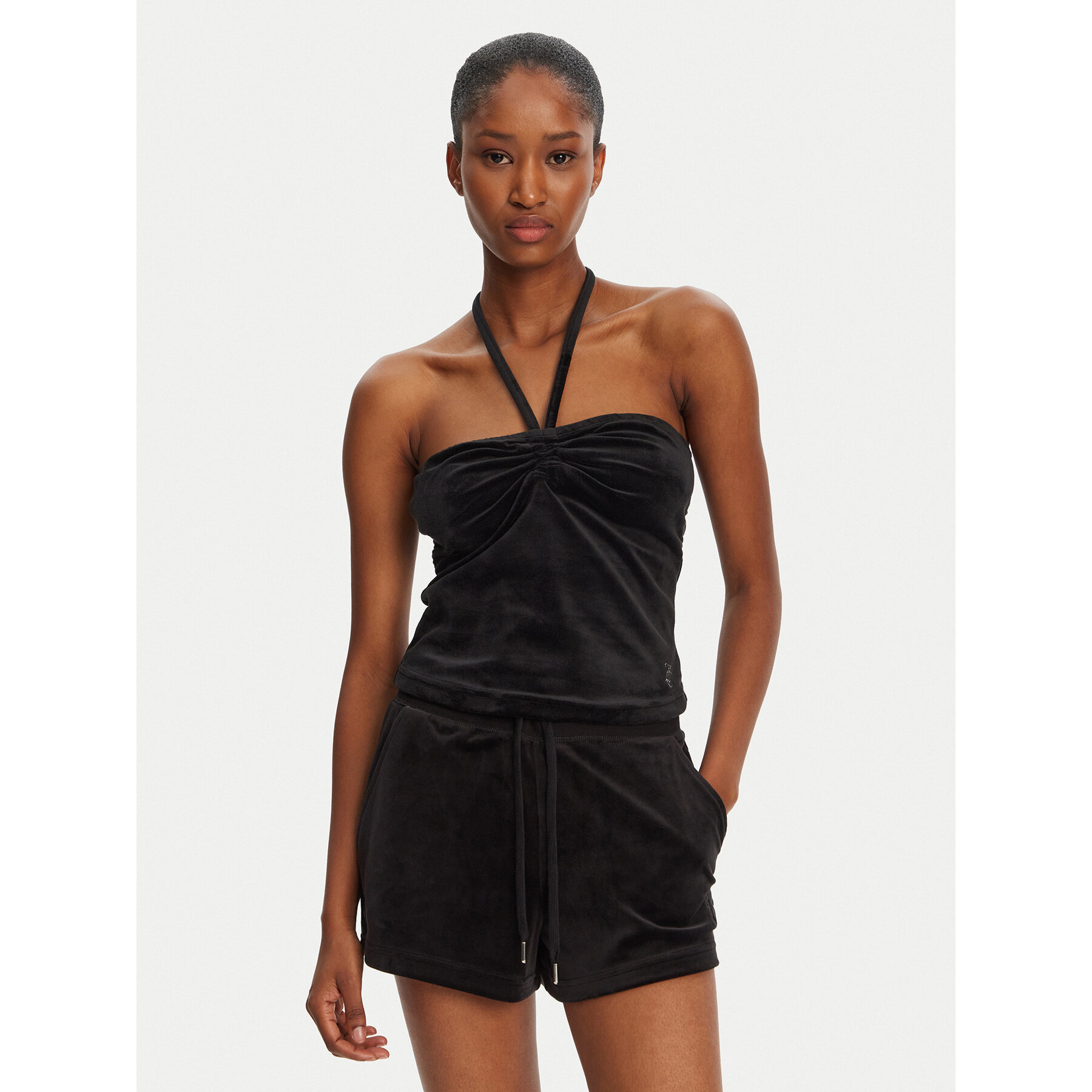 Juicy Couture Top JCWCT125325 Czarny Slim Fit