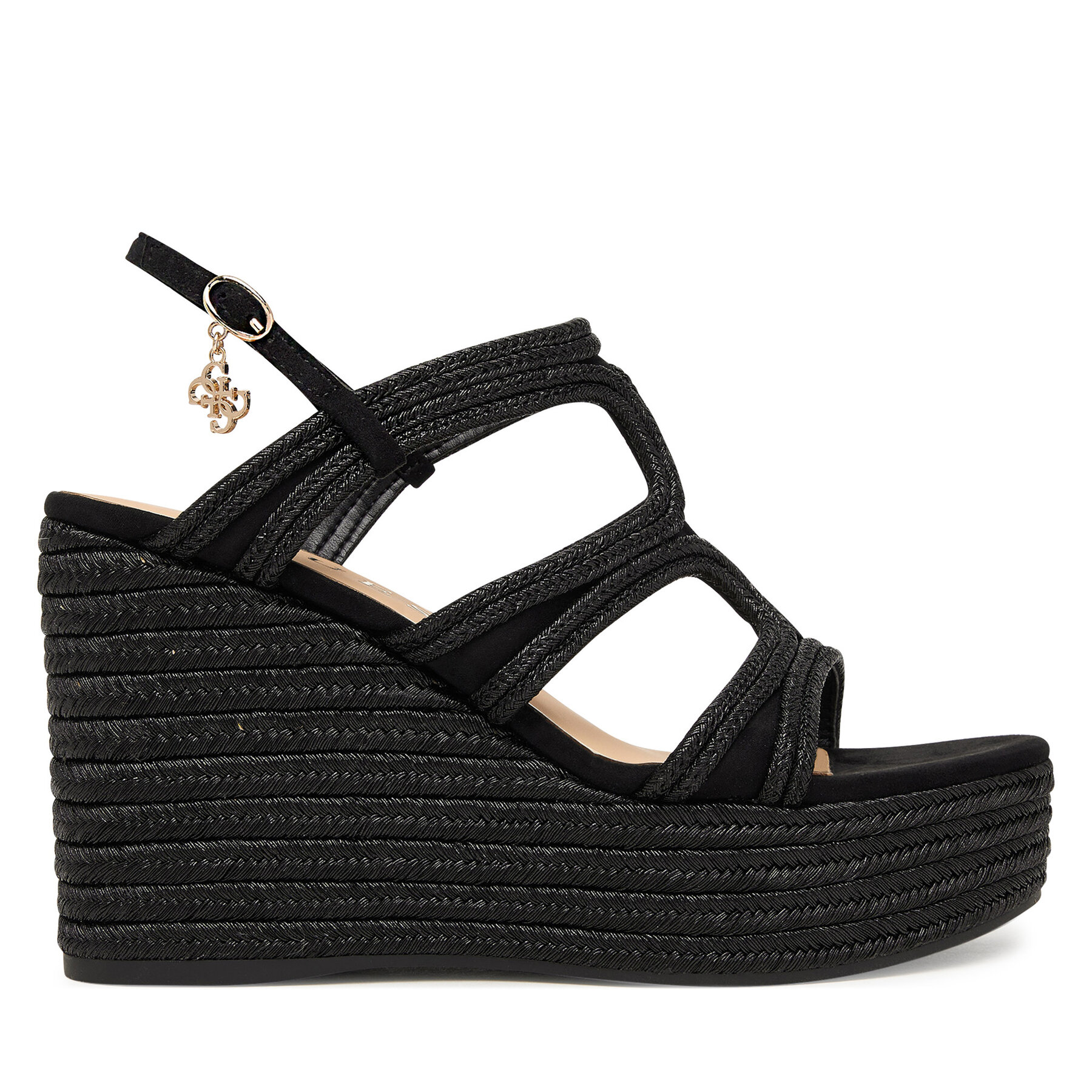 Guess Sandały FLJERS FAB04 Czarny