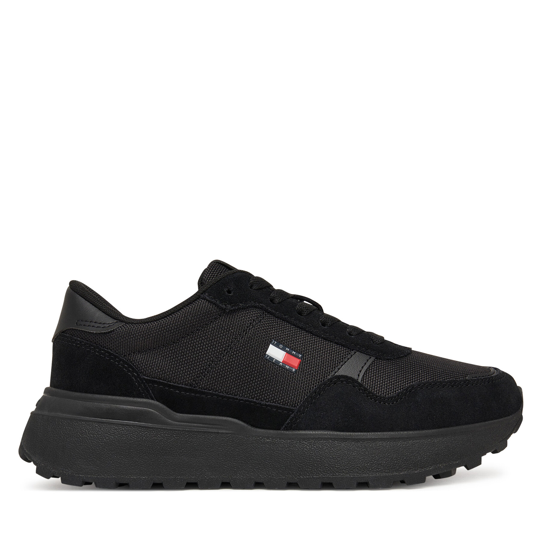 Tommy Jeans Sneakersy Modern Runner Mix EN0EN03100 Czarny