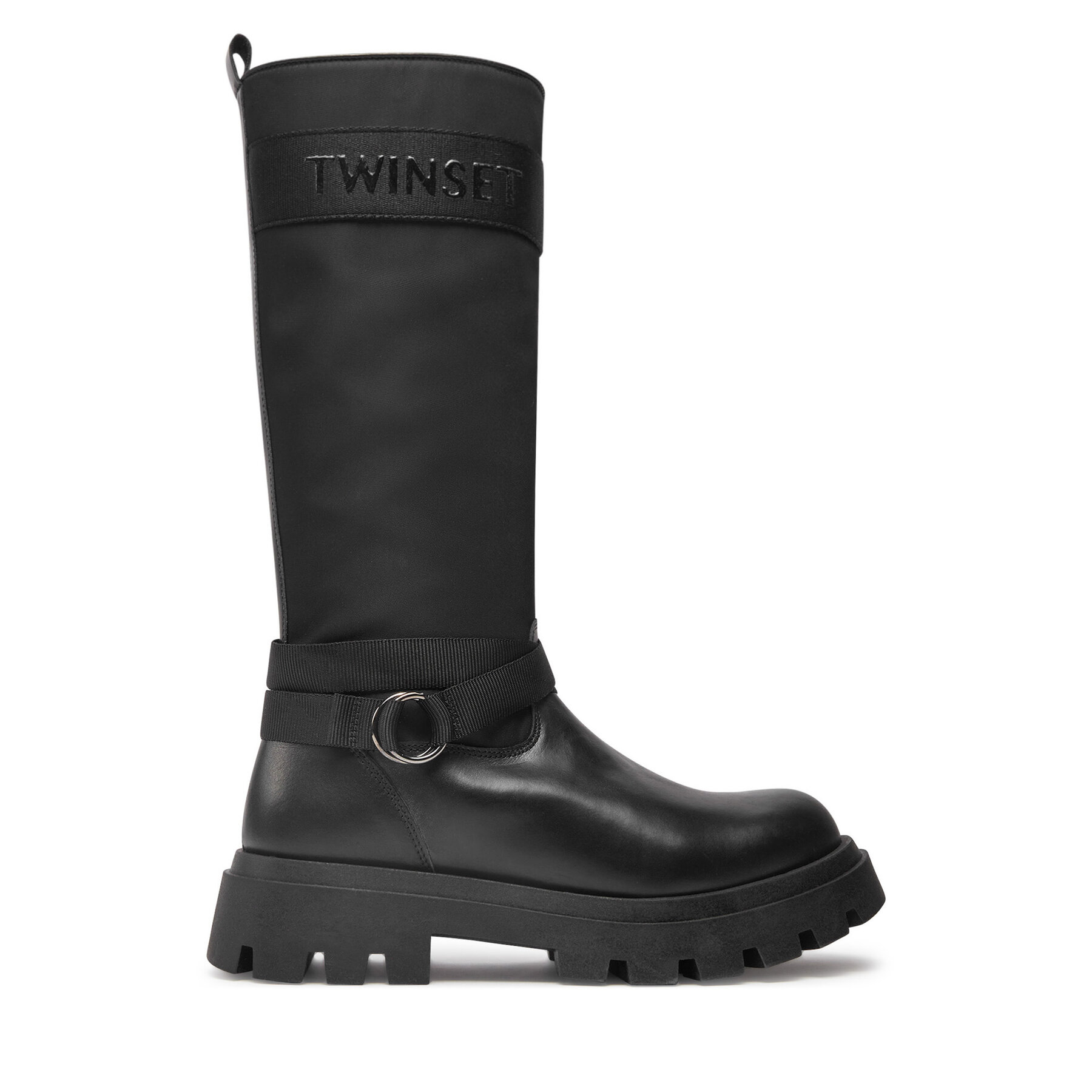 TWINSET Kozaki Stivale 242GCJ S Czarny