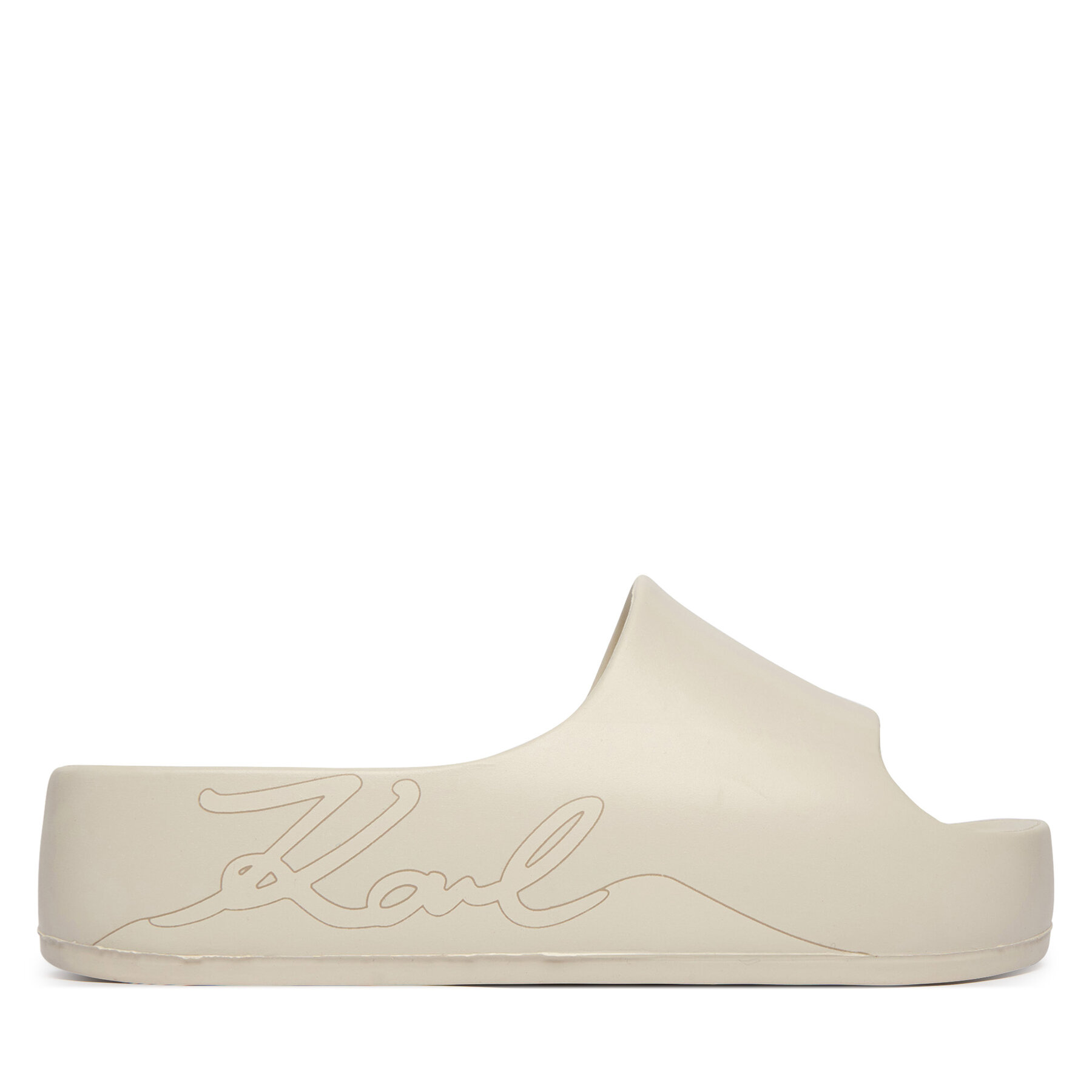 KARL LAGERFELD Klapki Kobo II KL86048F Écru