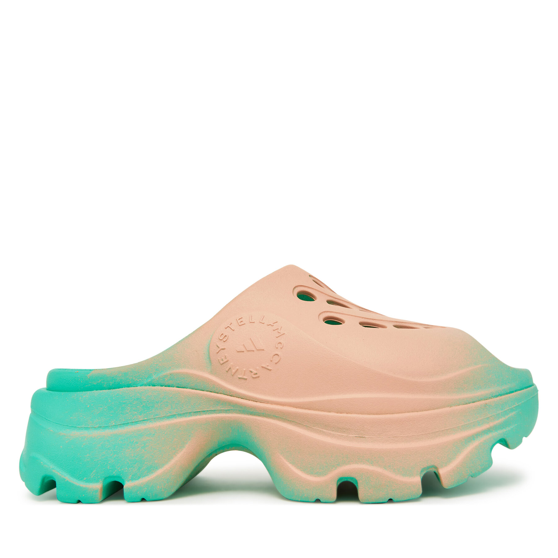 adidas by Stella McCartney Klapki Clogs JH8952 Zielony