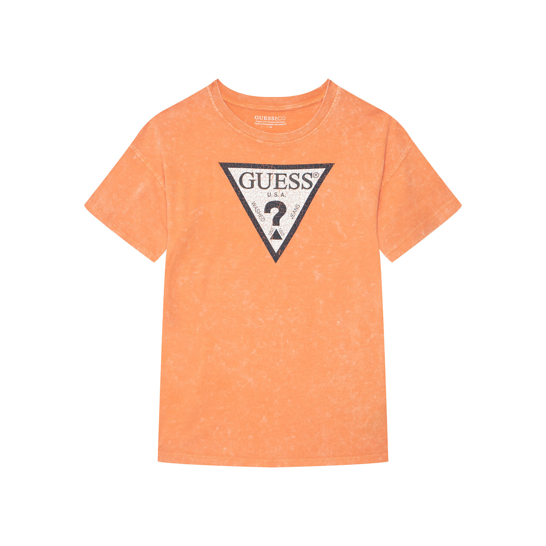 Guess T-Shirt L6GI18 K8HM4 Pomarańczowy Relaxed Fit