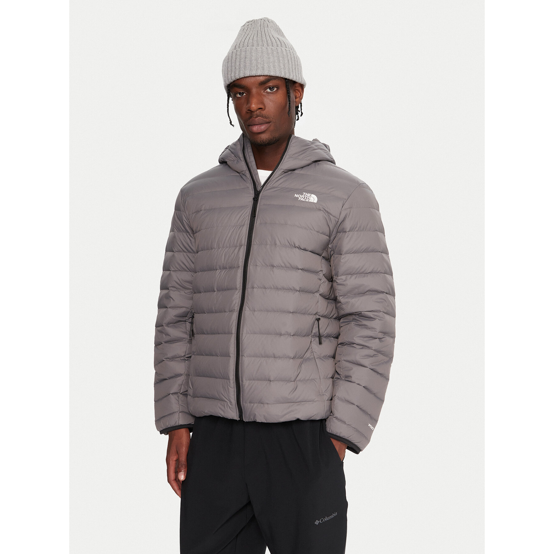 The North Face Kurtka puchowa Classic NF0A8D1T Szary Regular Fit
