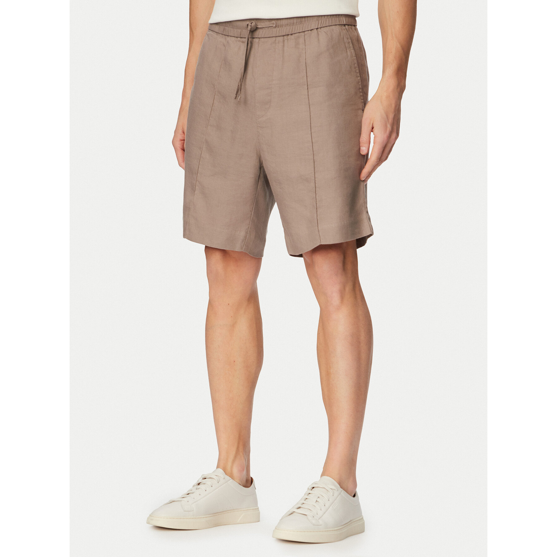 HUGO Szorty materiałowe Cino 262FW 50562792 Brązowy jasny Straight Fit