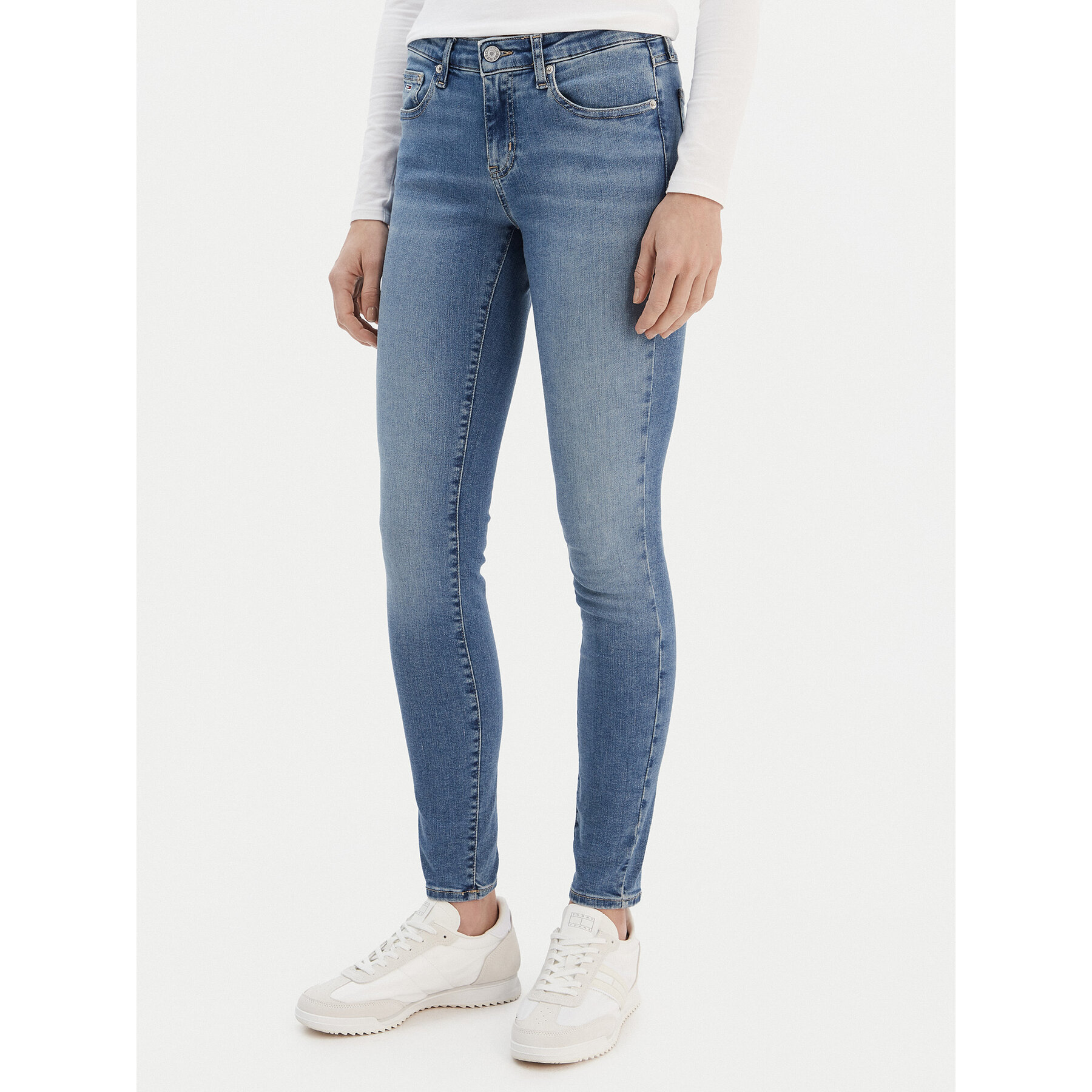 Tommy Jeans Jeansy Sophie DW0DW19530 Niebieski Skinny Fit