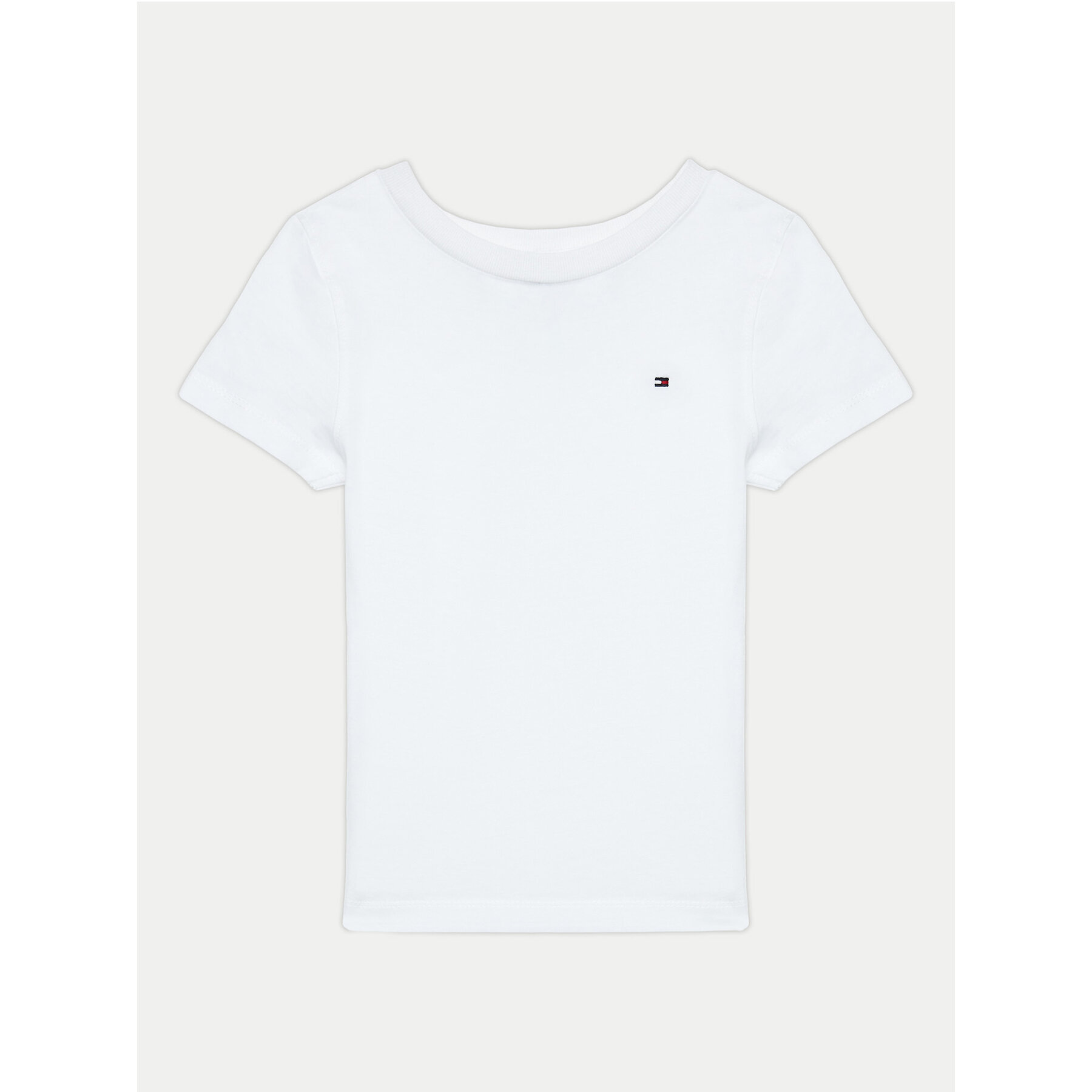 Tommy Hilfiger T-Shirt KB0KB04140 S Biały Regular Fit