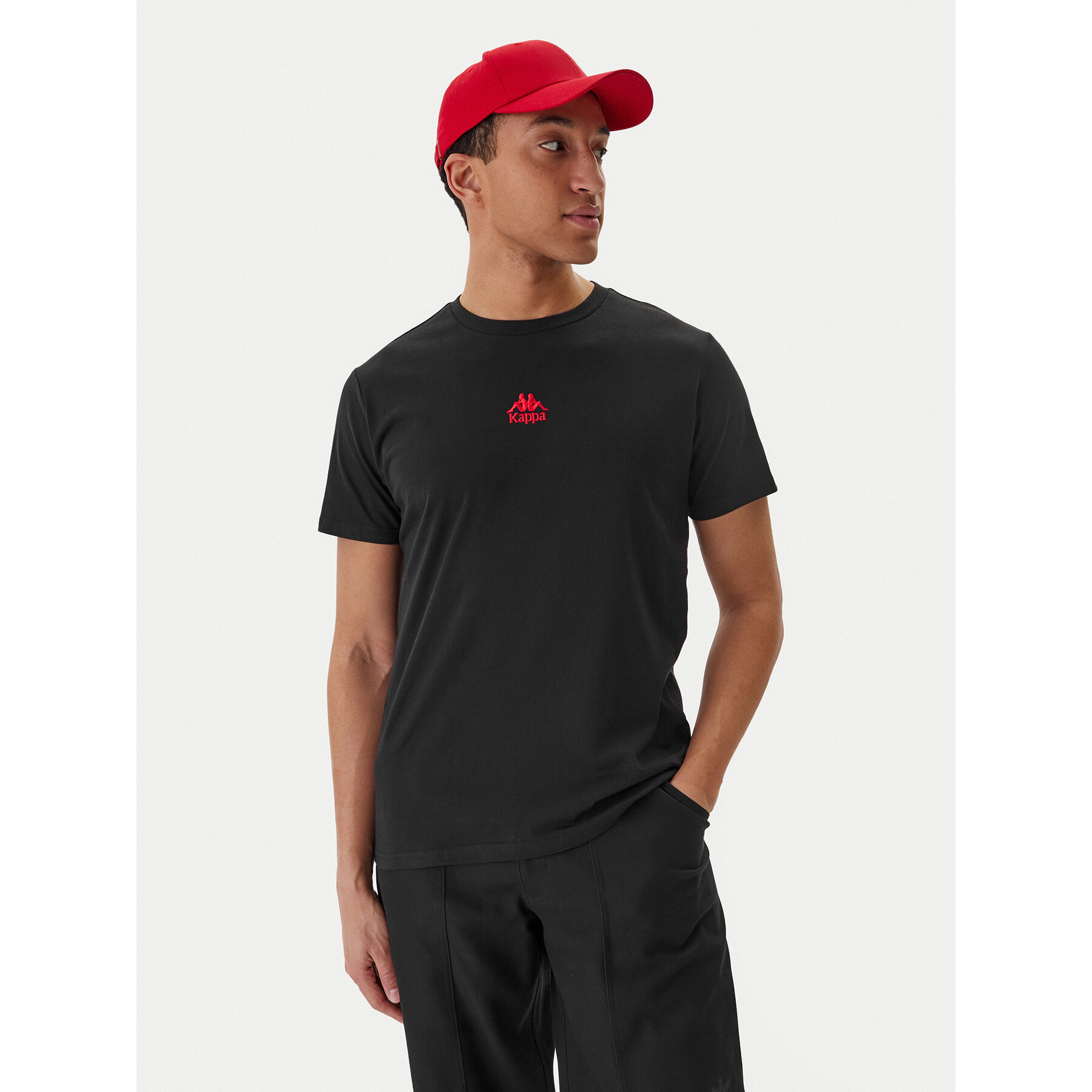 Kappa T-Shirt 382J2QW Czarny Regular Fit