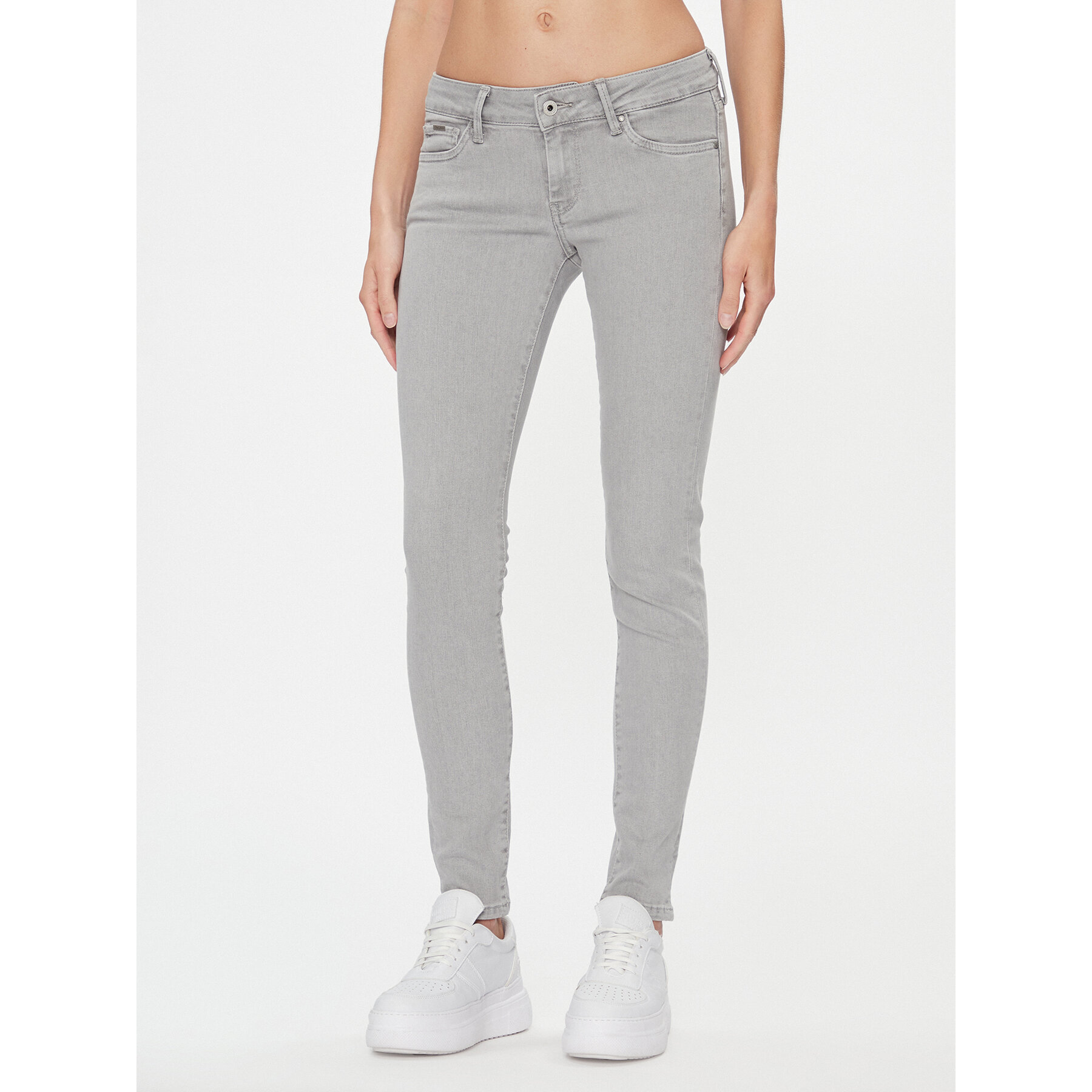 Pepe Jeans Jeansy PL204583 Szary Skinny Fit
