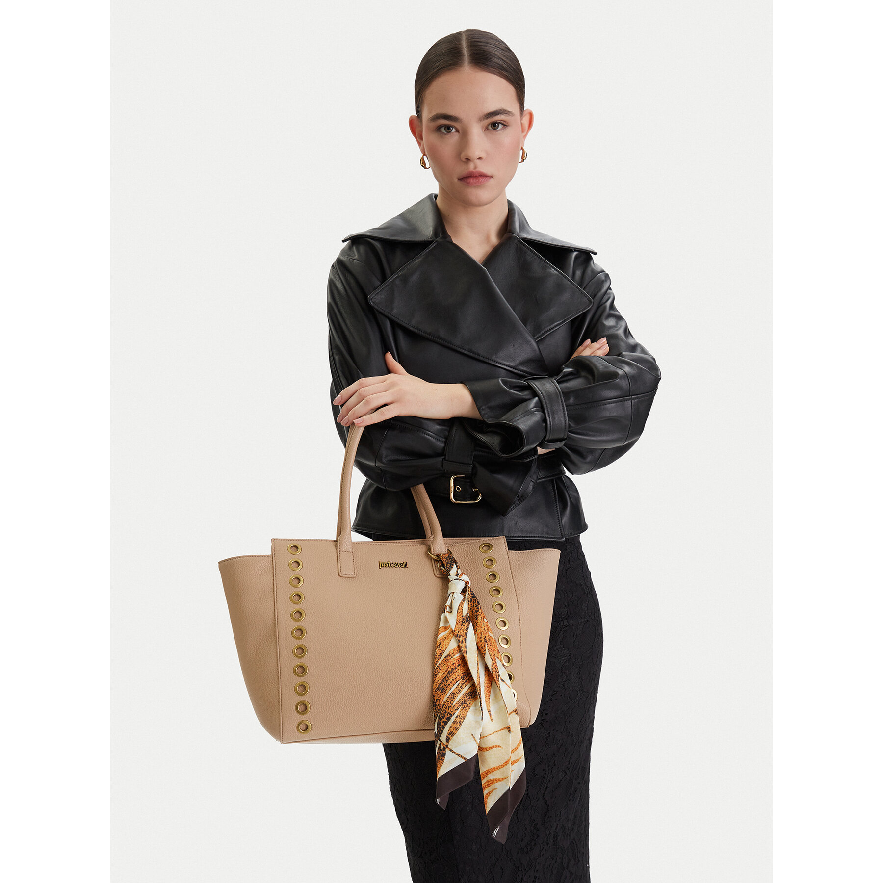 Just Cavalli Torebka 80RA4BF3 ZSB81 Beżowy