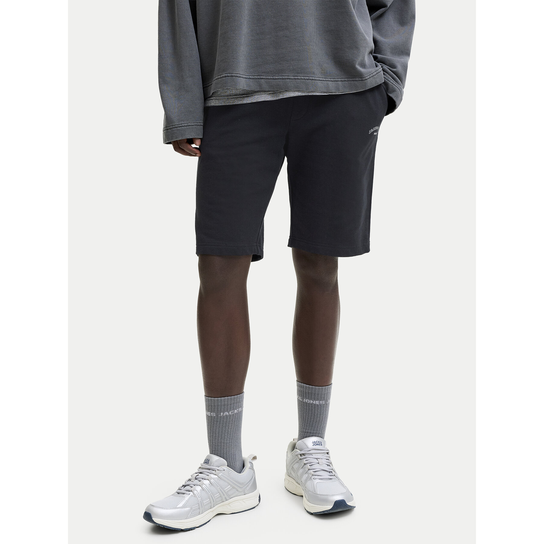 Jack & Jones Szorty sportowe Gordon College 12289726 Czarny Regular Fit
