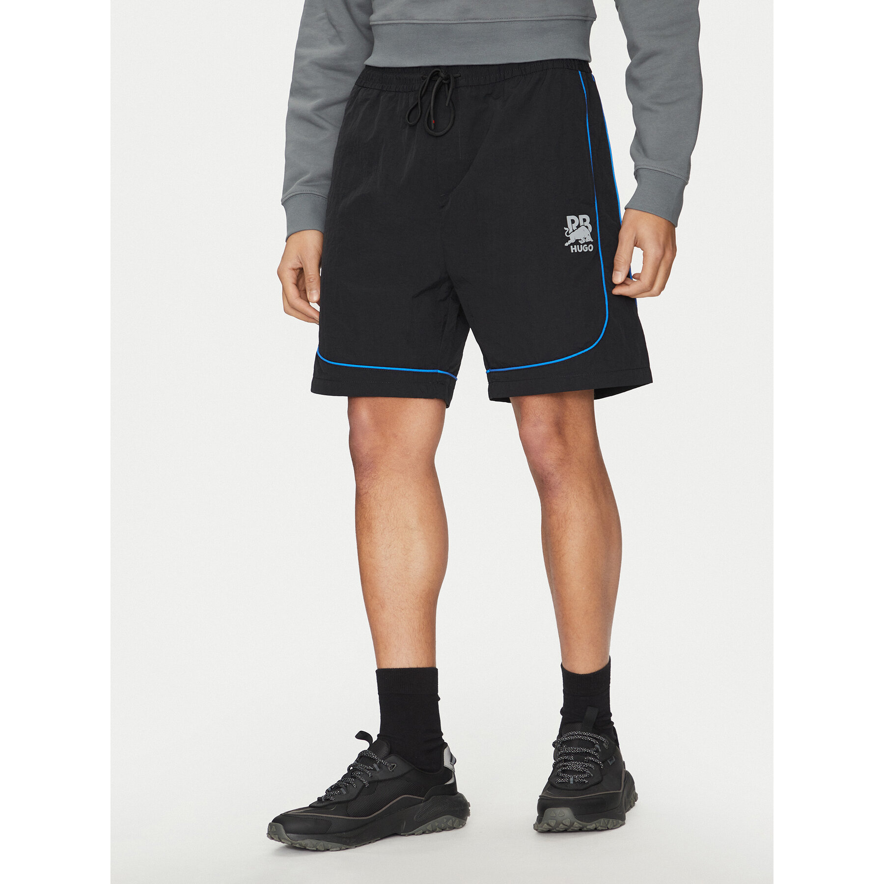 HUGO Szorty sportowe Garat 50542807 Czarny Regular Fit