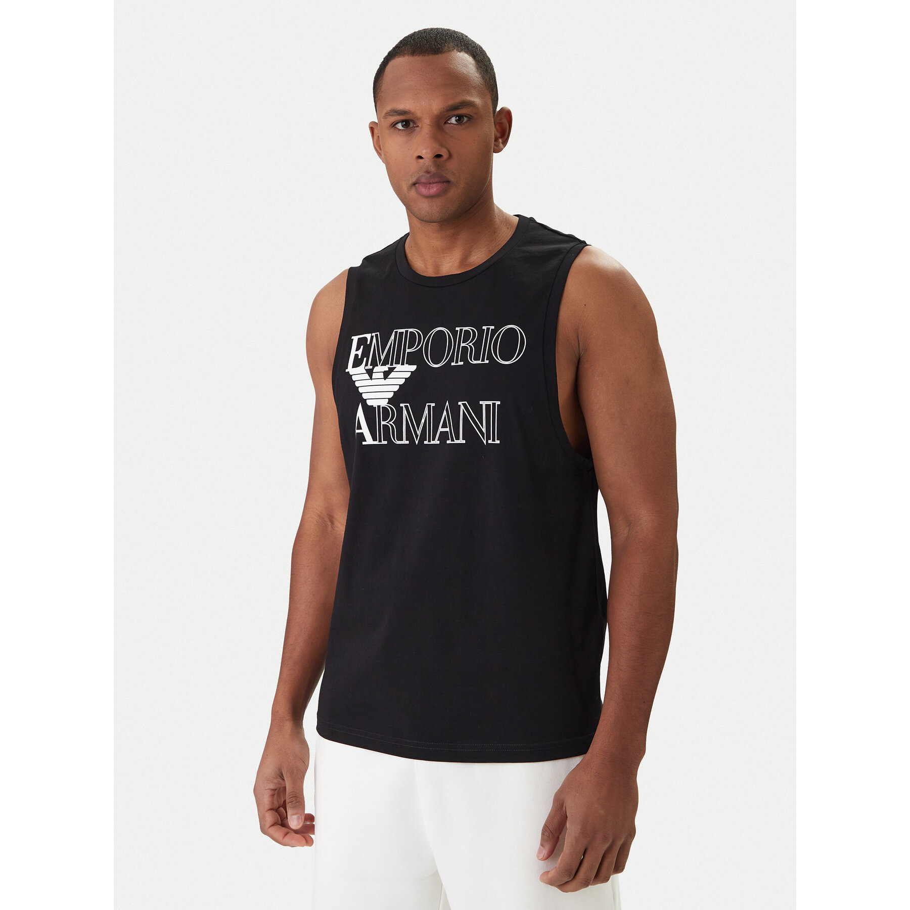 Emporio Armani Tank top EM000572 AF20434 UC001 Czarny Regular Fit