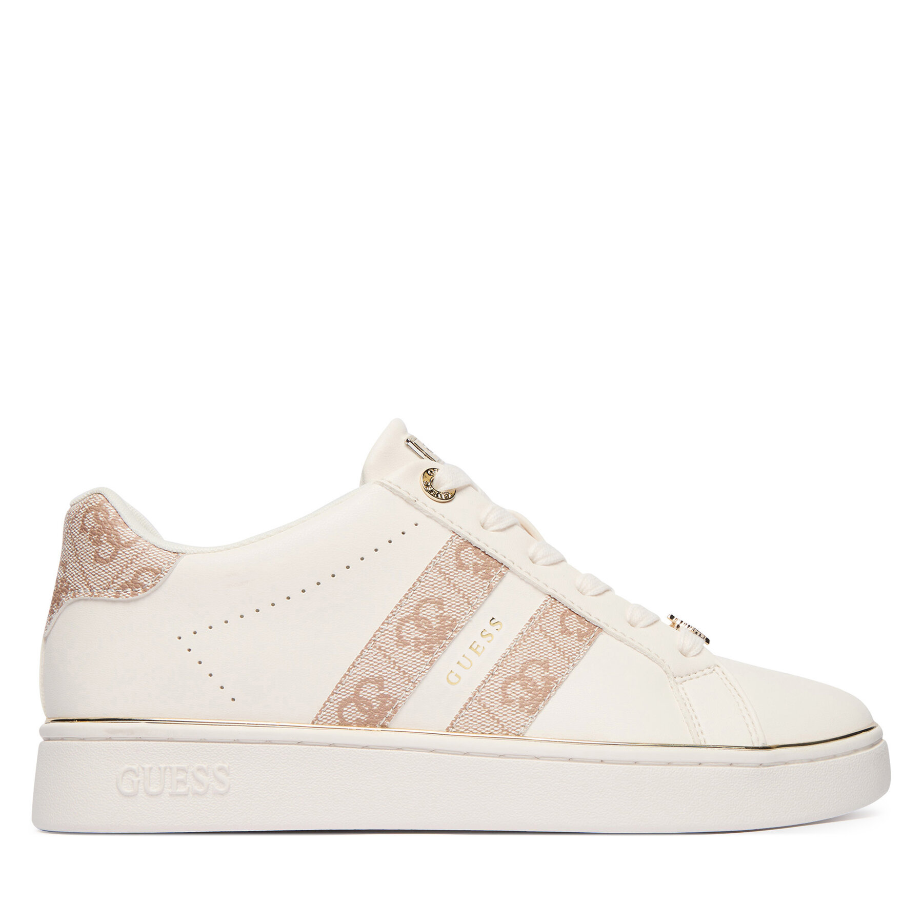 Guess Sneakersy FLTBRL ELE12 Kremowy