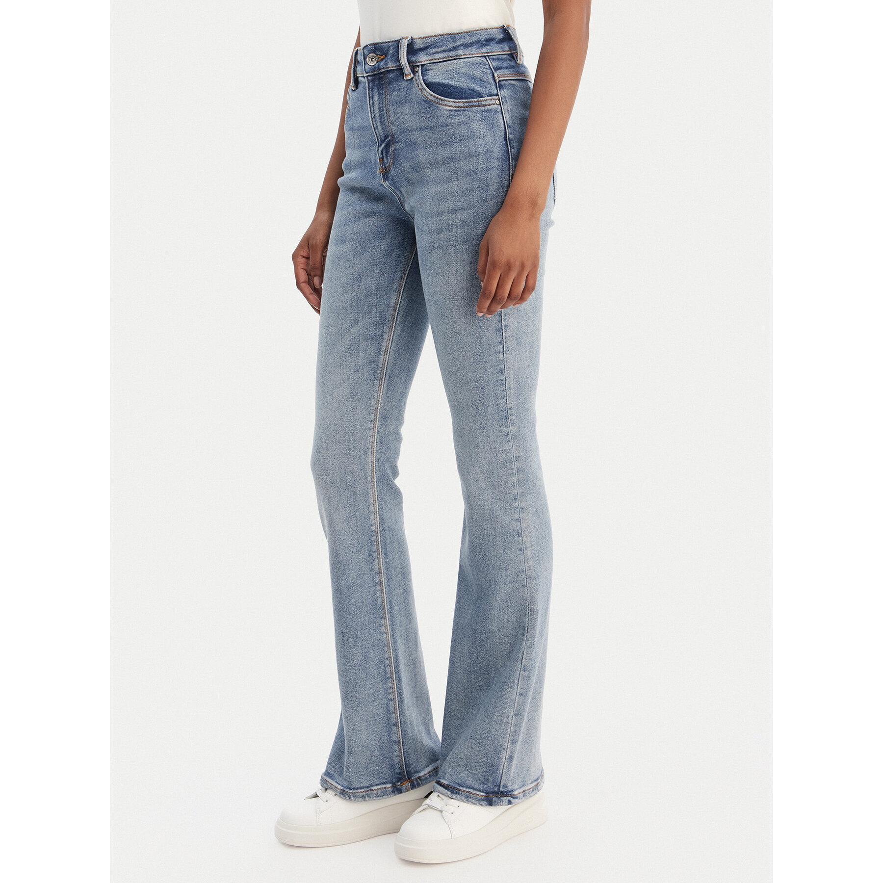ONLY Jeansy 15244147 Niebieski Flared Fit