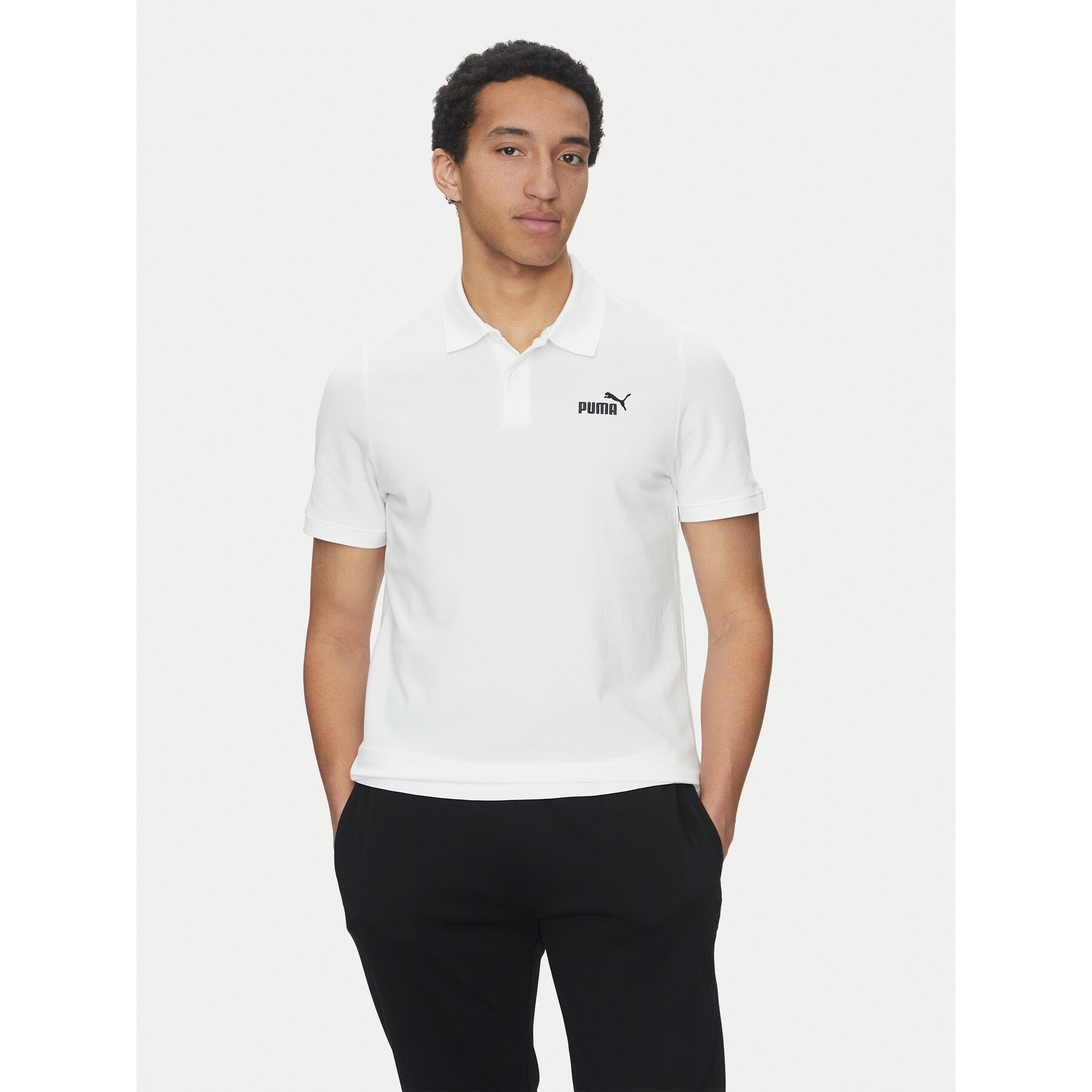 Puma Polo Essentials 682552 Biały Regular Fit