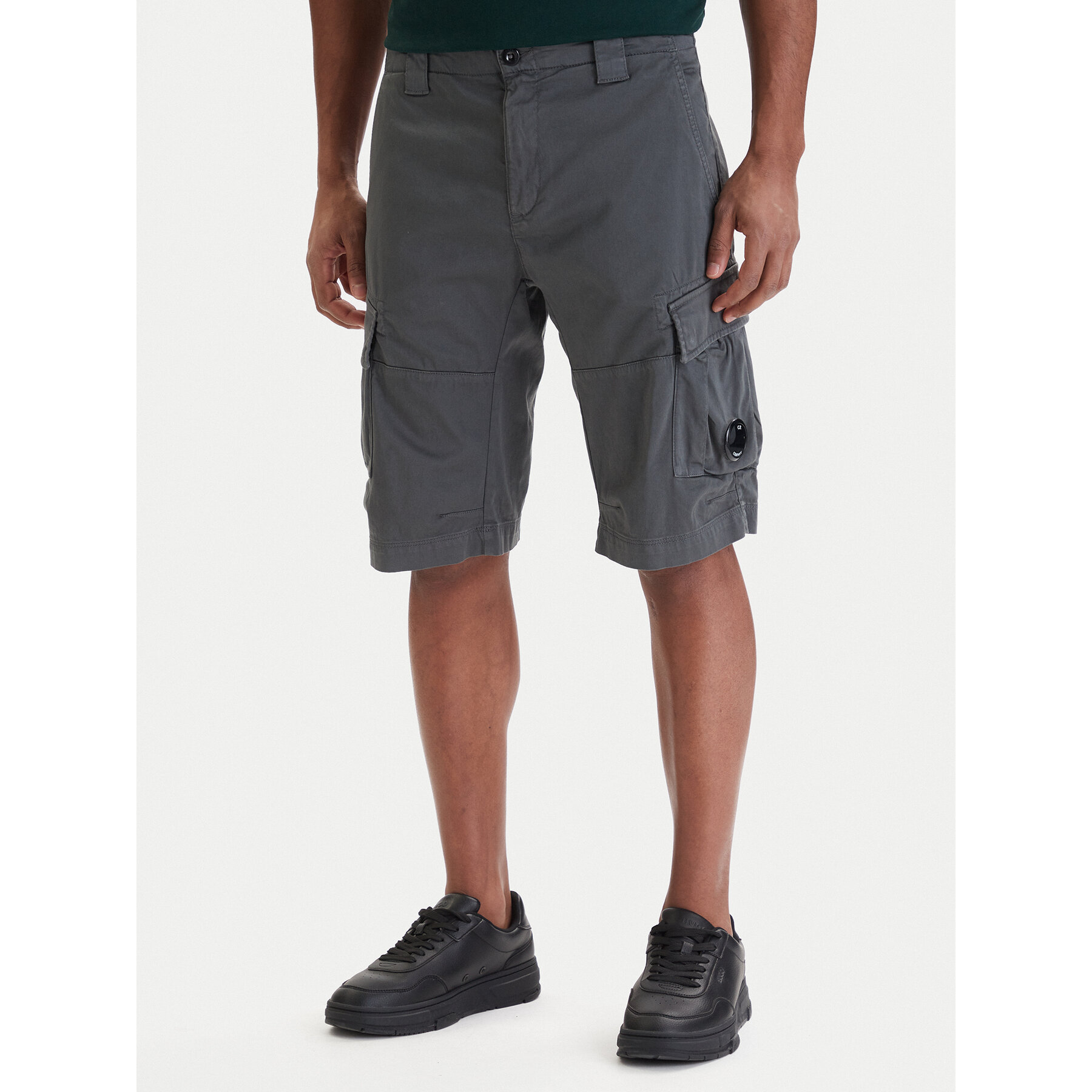 C.P. Company Szorty materiałowe 20CMBE746A005694G Szary Regular Fit
