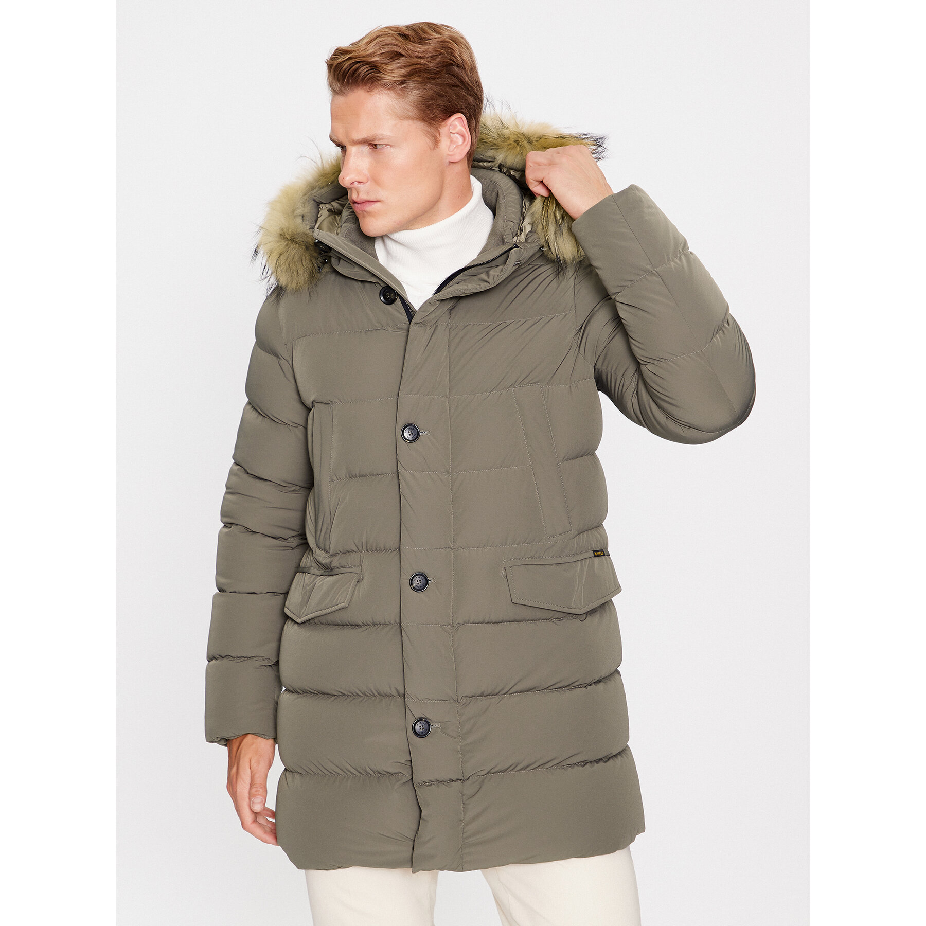 Hetregó Kurtka puchowa Parker 8K436M 23WU07 Szary Regular Fit