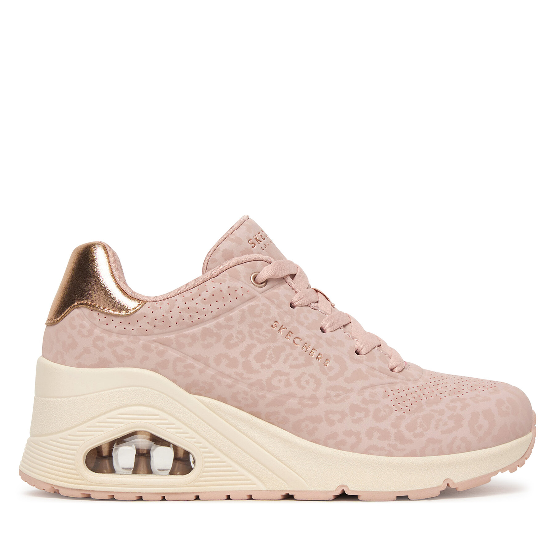 Skechers Sneakersy UNO Wedge - Safari Daze 177521/BLSH Różowy