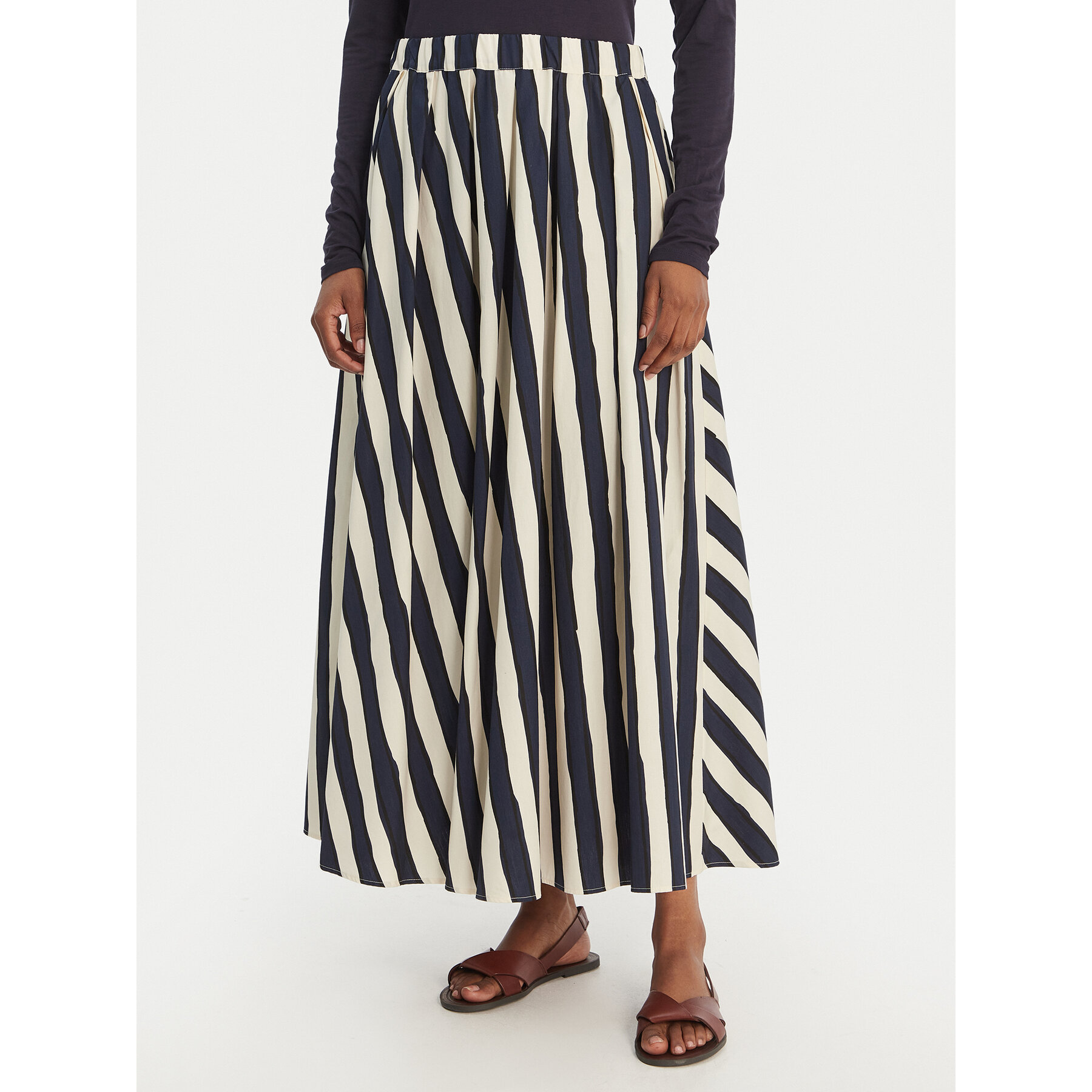 Weekend Max Mara Spódnica midi Duomo 2615101022 Granatowy Regular Fit
