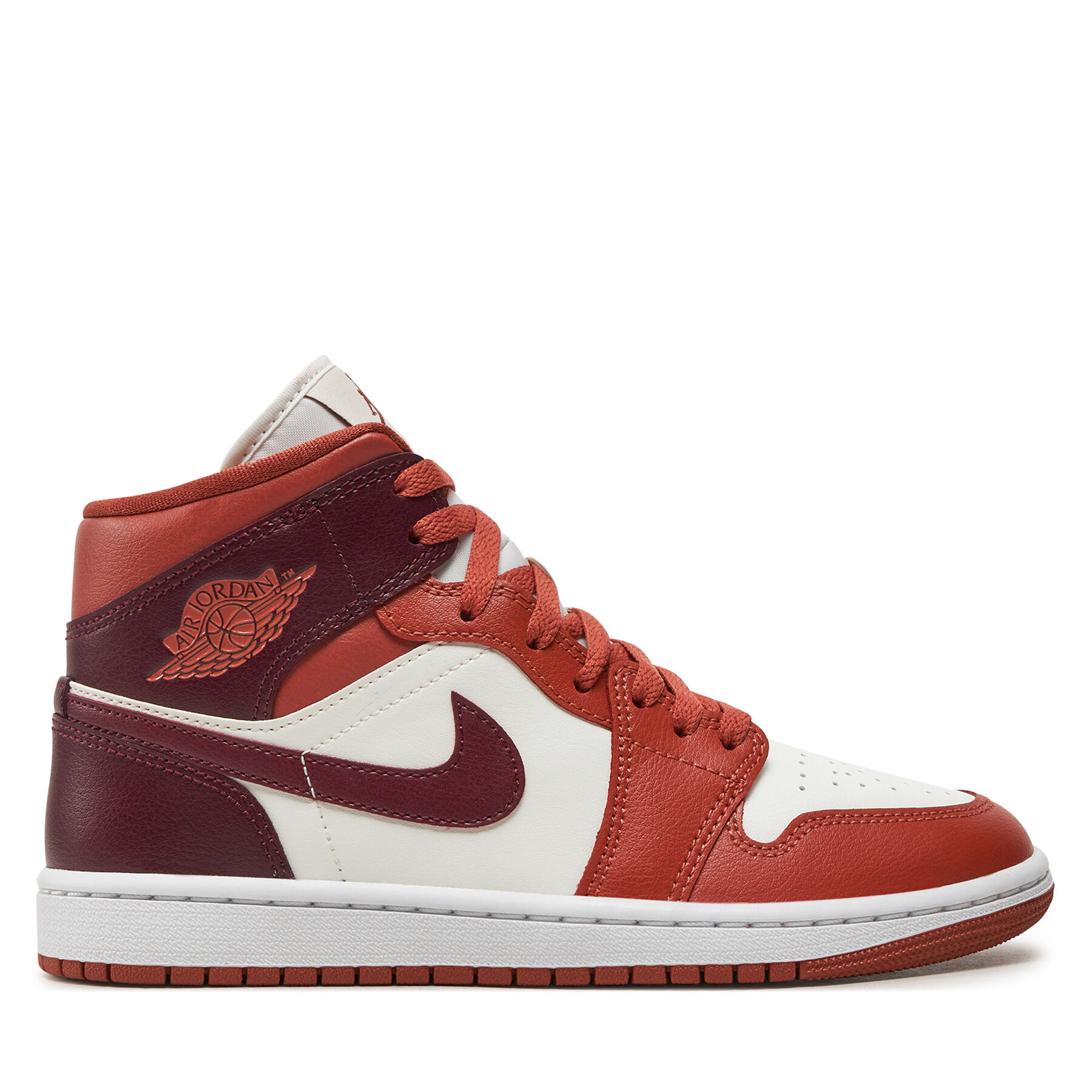 Nike Sneakersy Air Jordan 1 Mid BQ6472 200 Brązowy