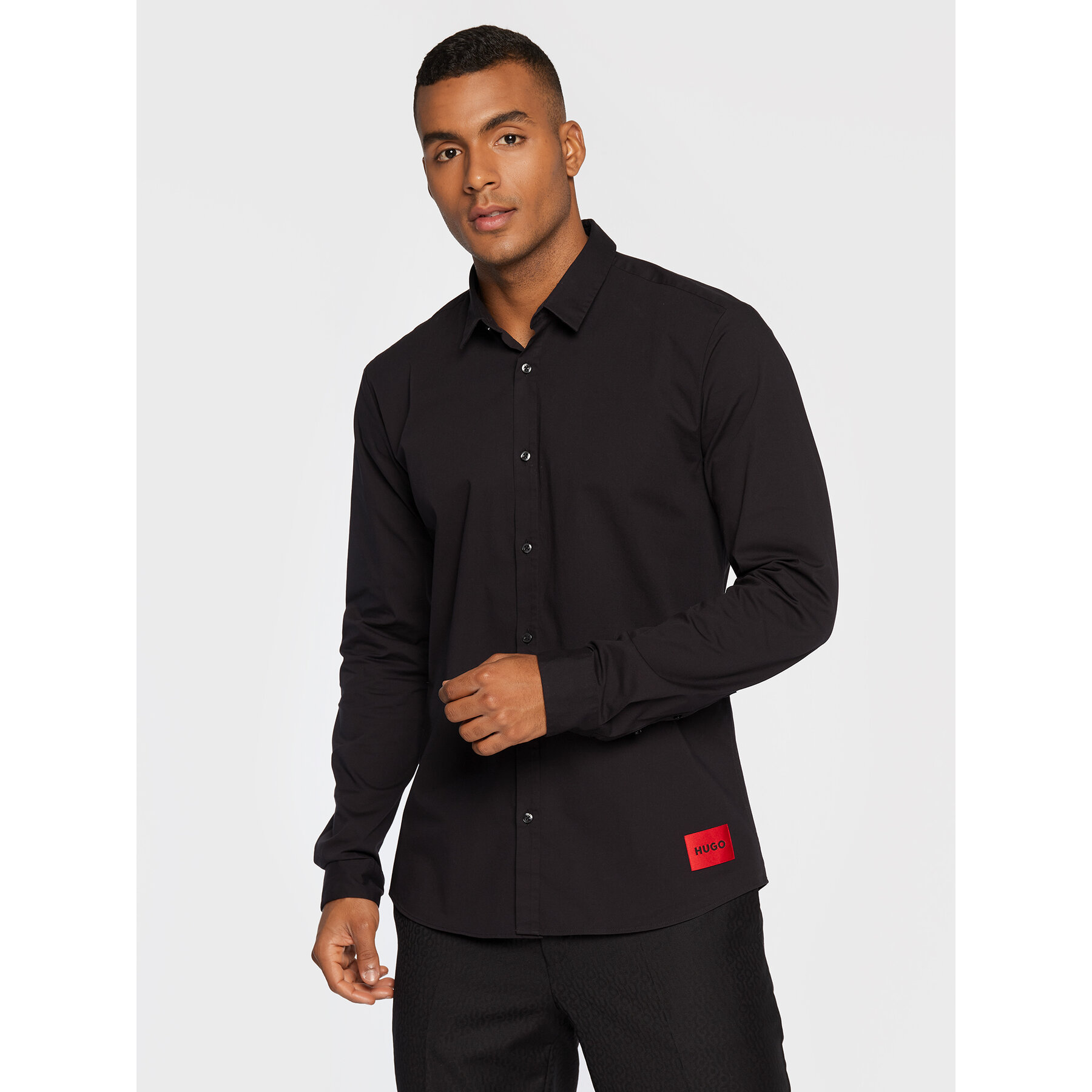 Hugo Koszula Ero3-W 50475687 Czarny Extra Slim Fit