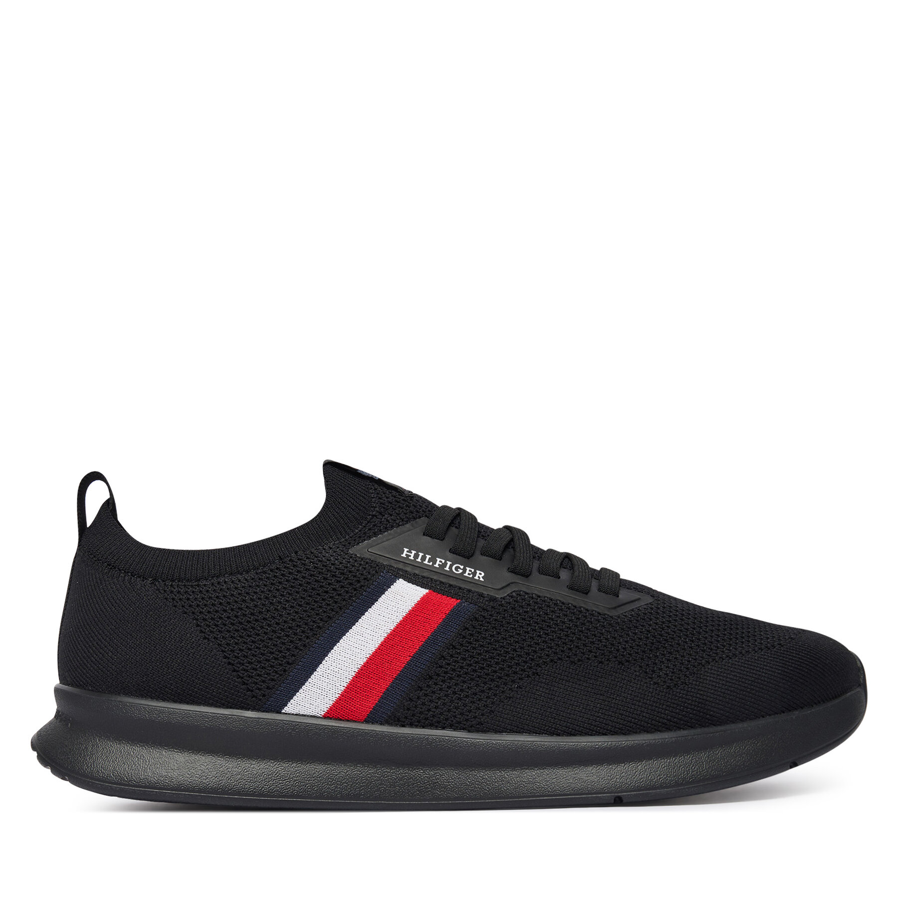 Tommy Hilfiger Sneakersy Lightweight Knitted Runner FM0FM05756 Czarny